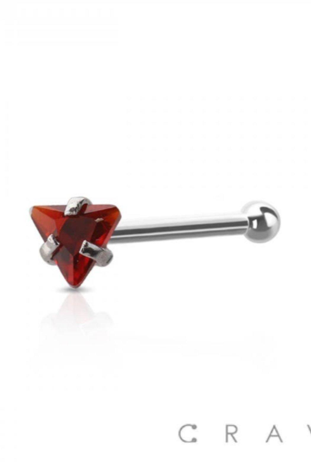 Triangle Nose Bone Stud Surgical Steel Product Image