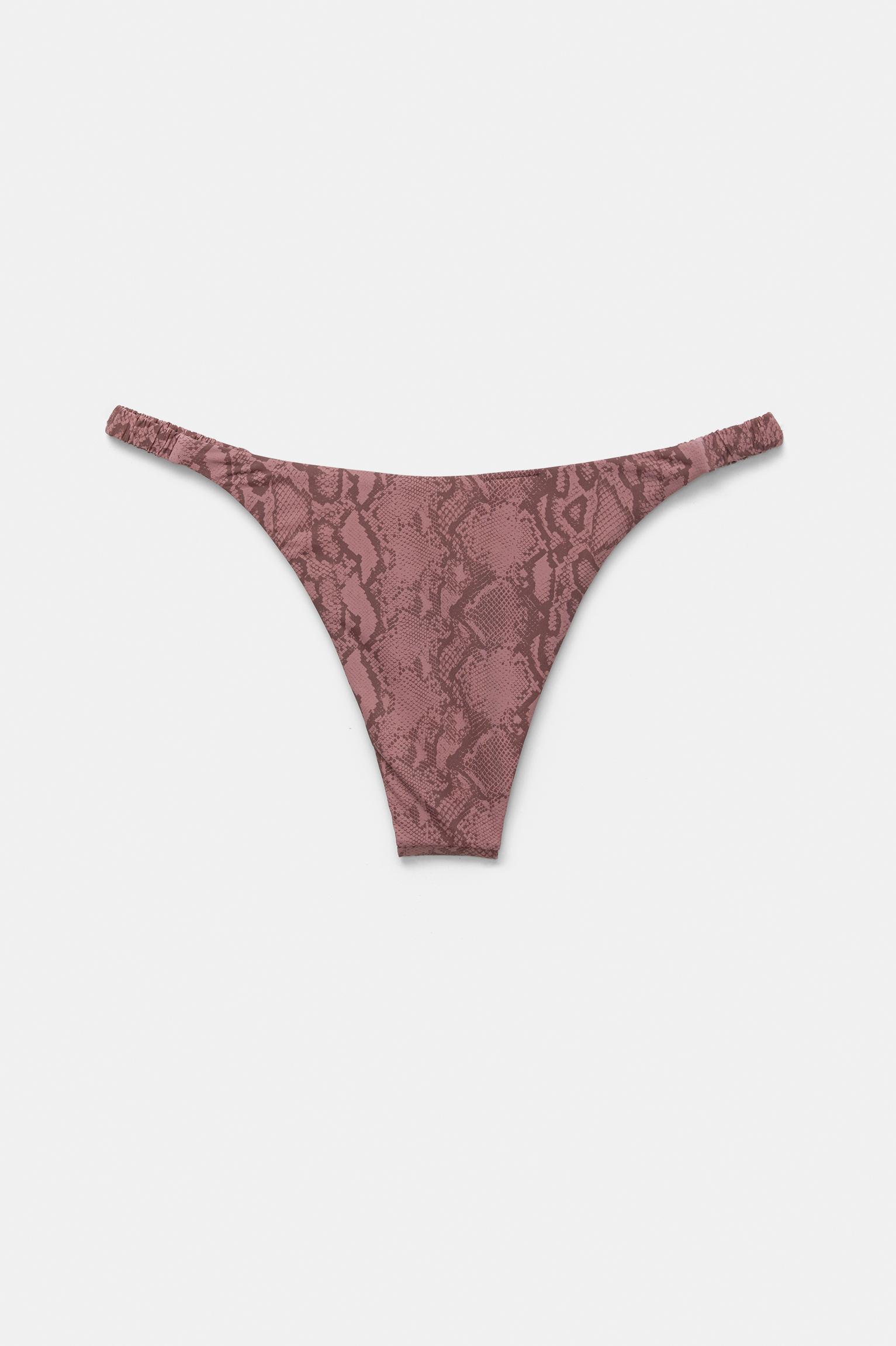 Snakeskin print bikini bottoms Product Image