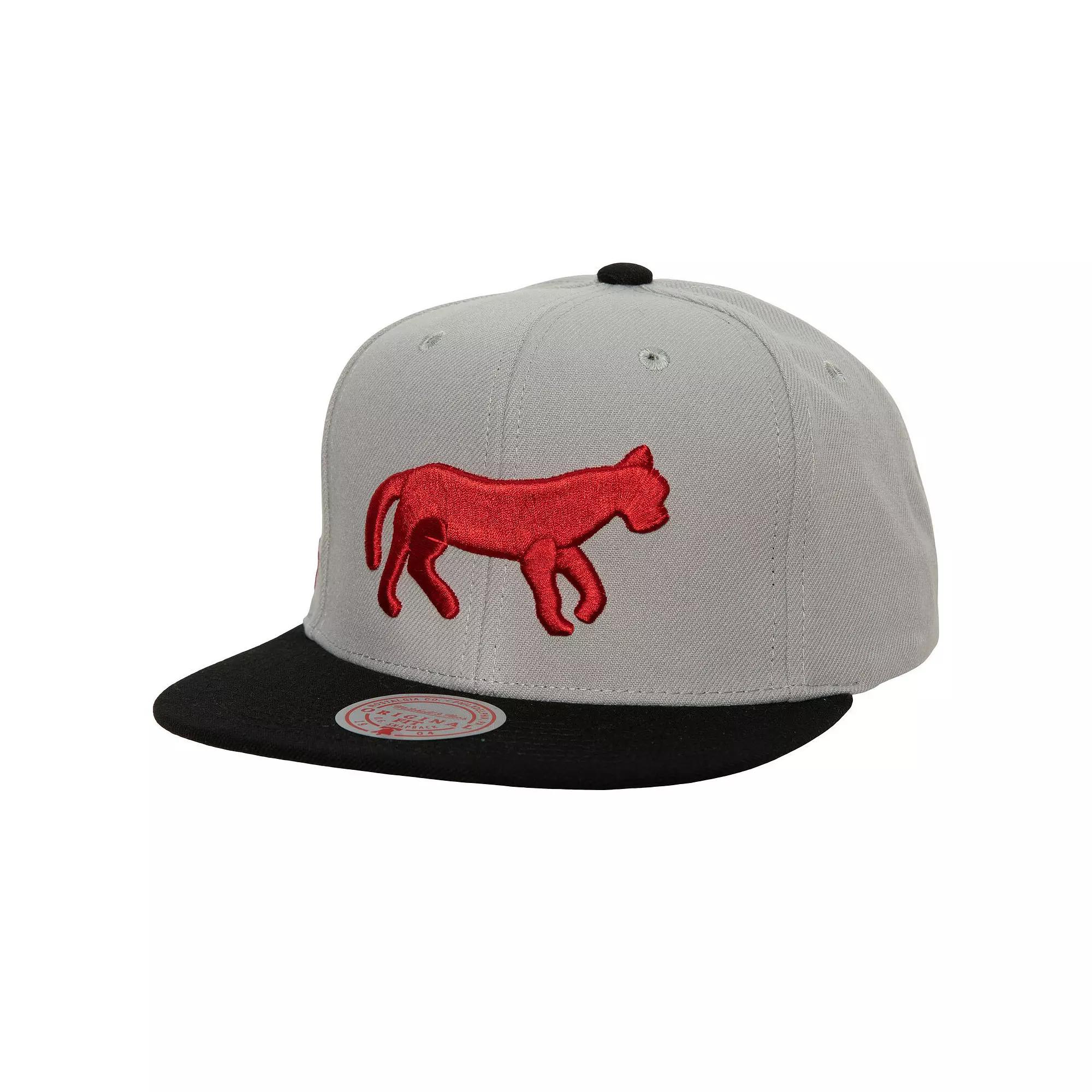 Men's Mitchell & Ness Gray Detroit Tigers Cooperstown Collection Away Snapback Hat, Grey Product Image