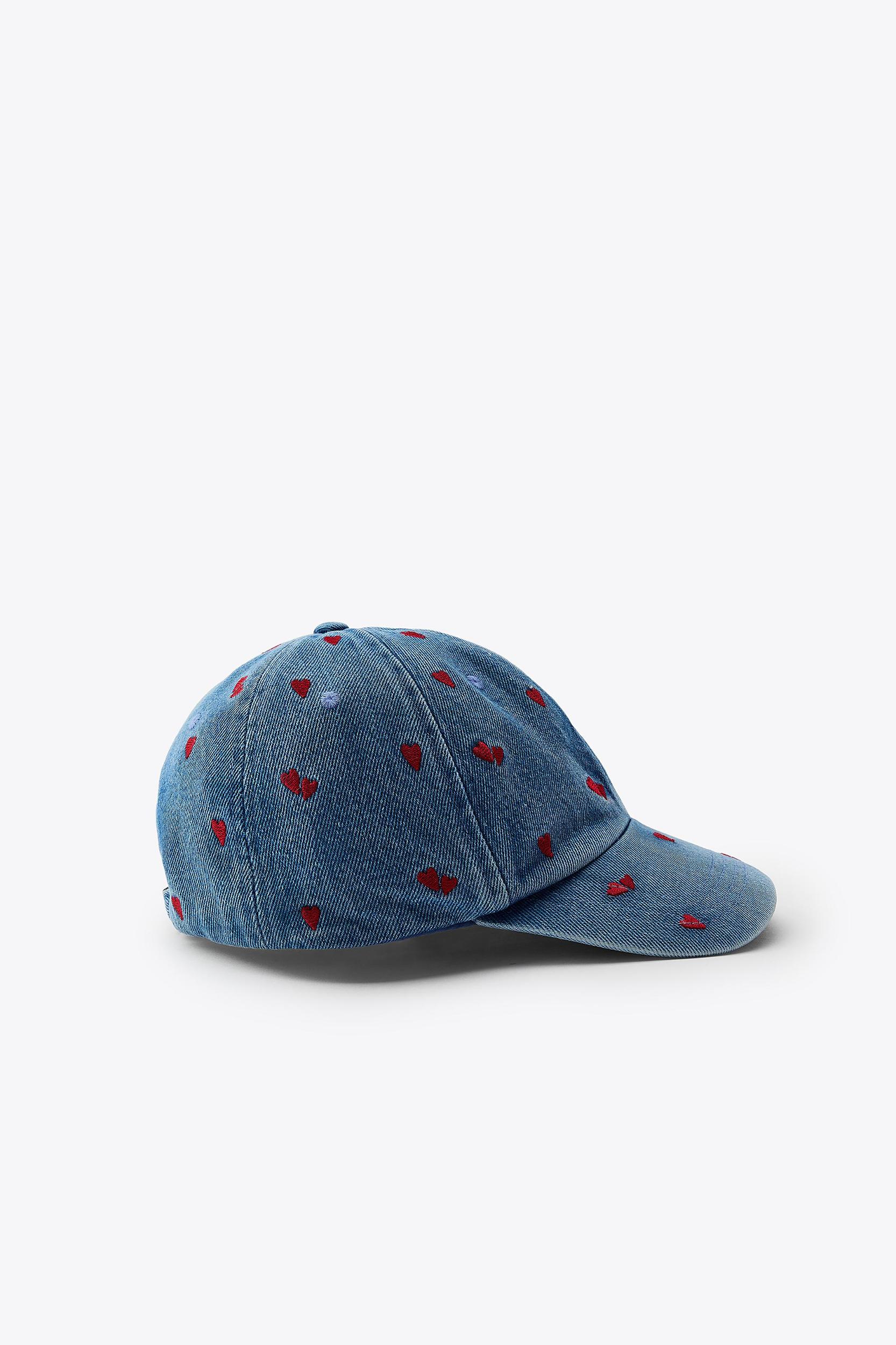 EMBROIDERED DENIM EFFECT CAP Product Image