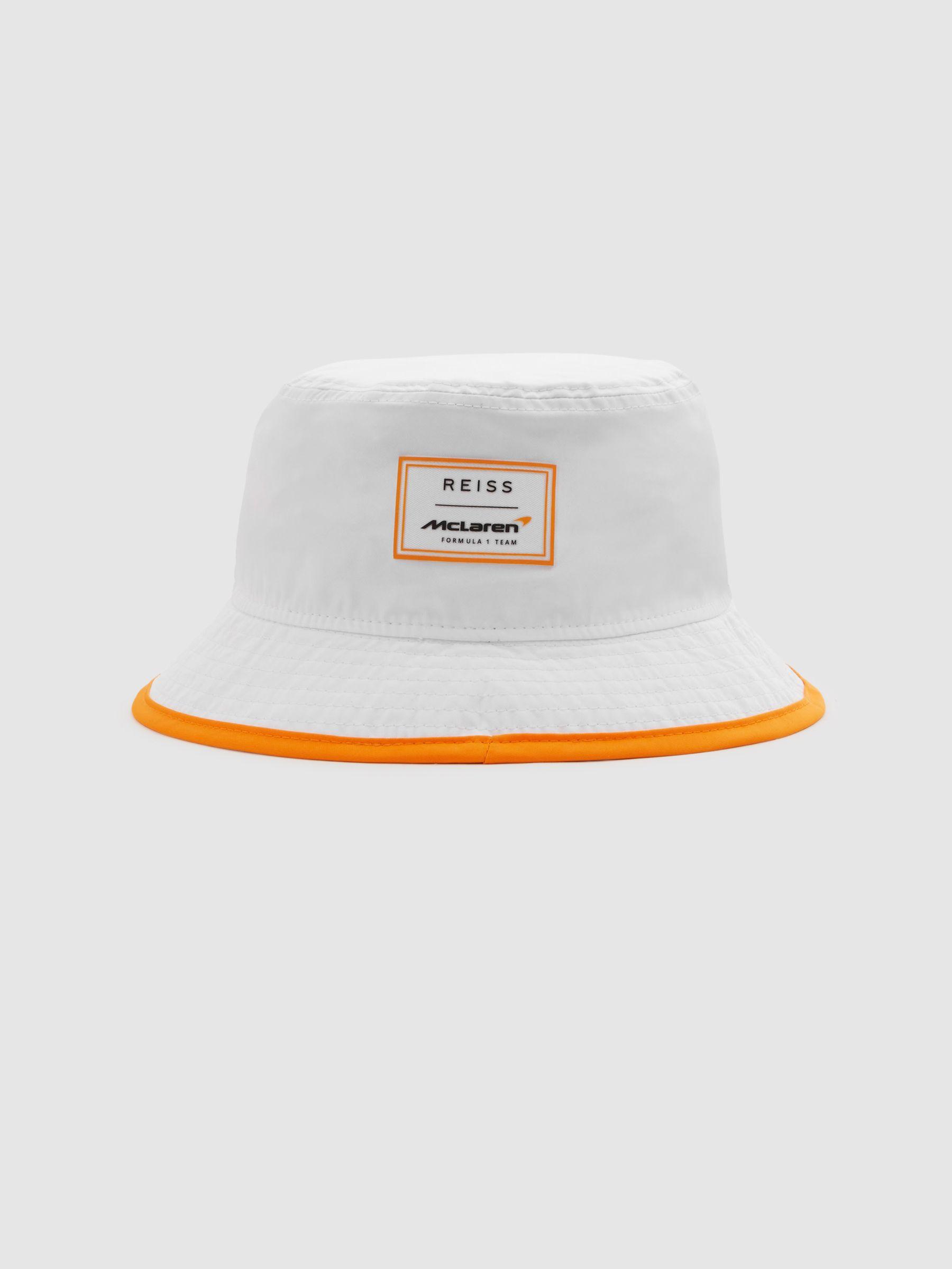 Embroidered Hat in White Product Image