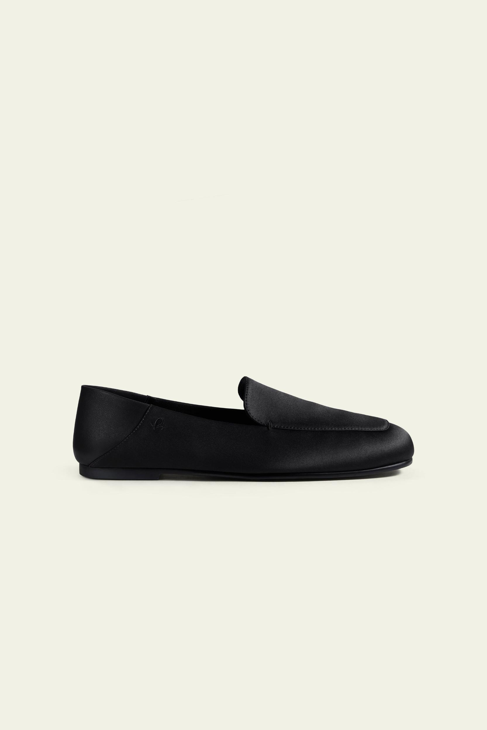 Serena Silk Leather Loafers Product Image