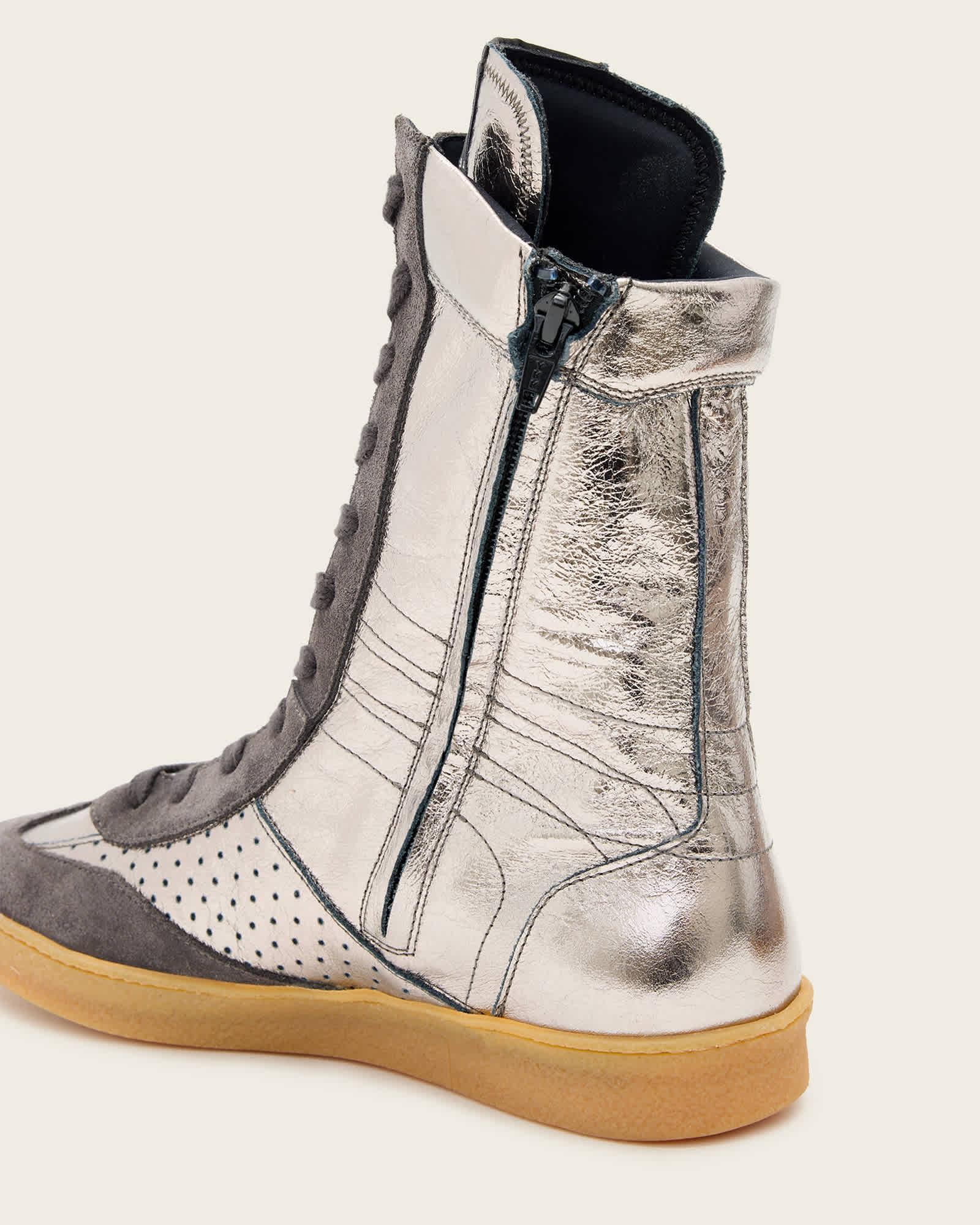Lousie Leather High Top Sneakers Product Image