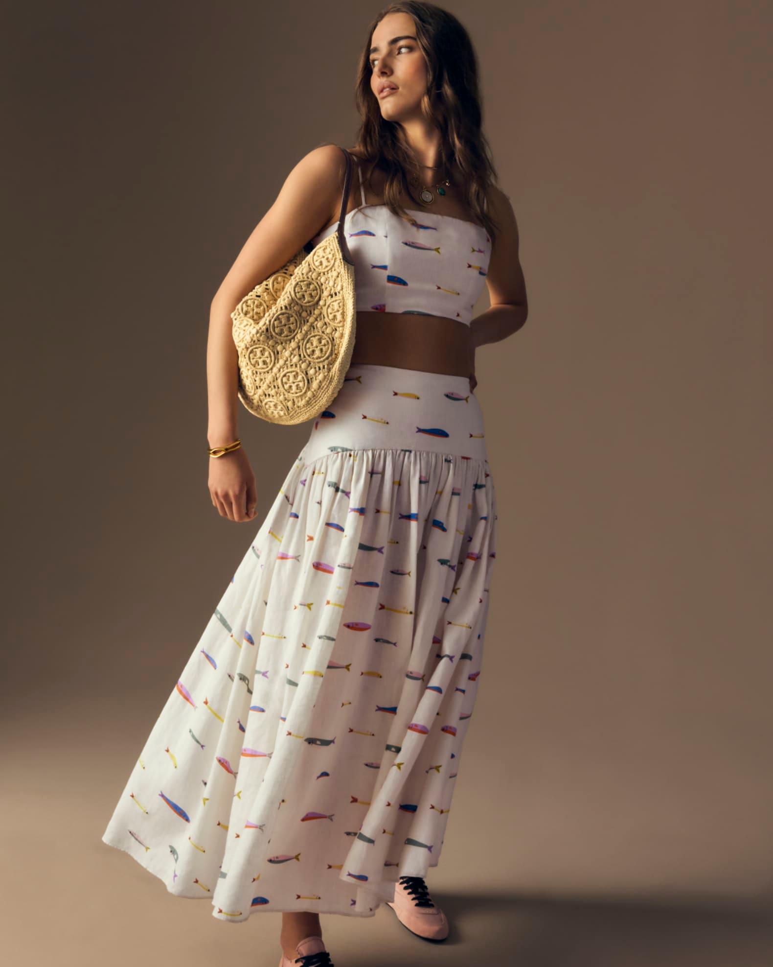 T Monogram Raffia Balloon Bag Product Image