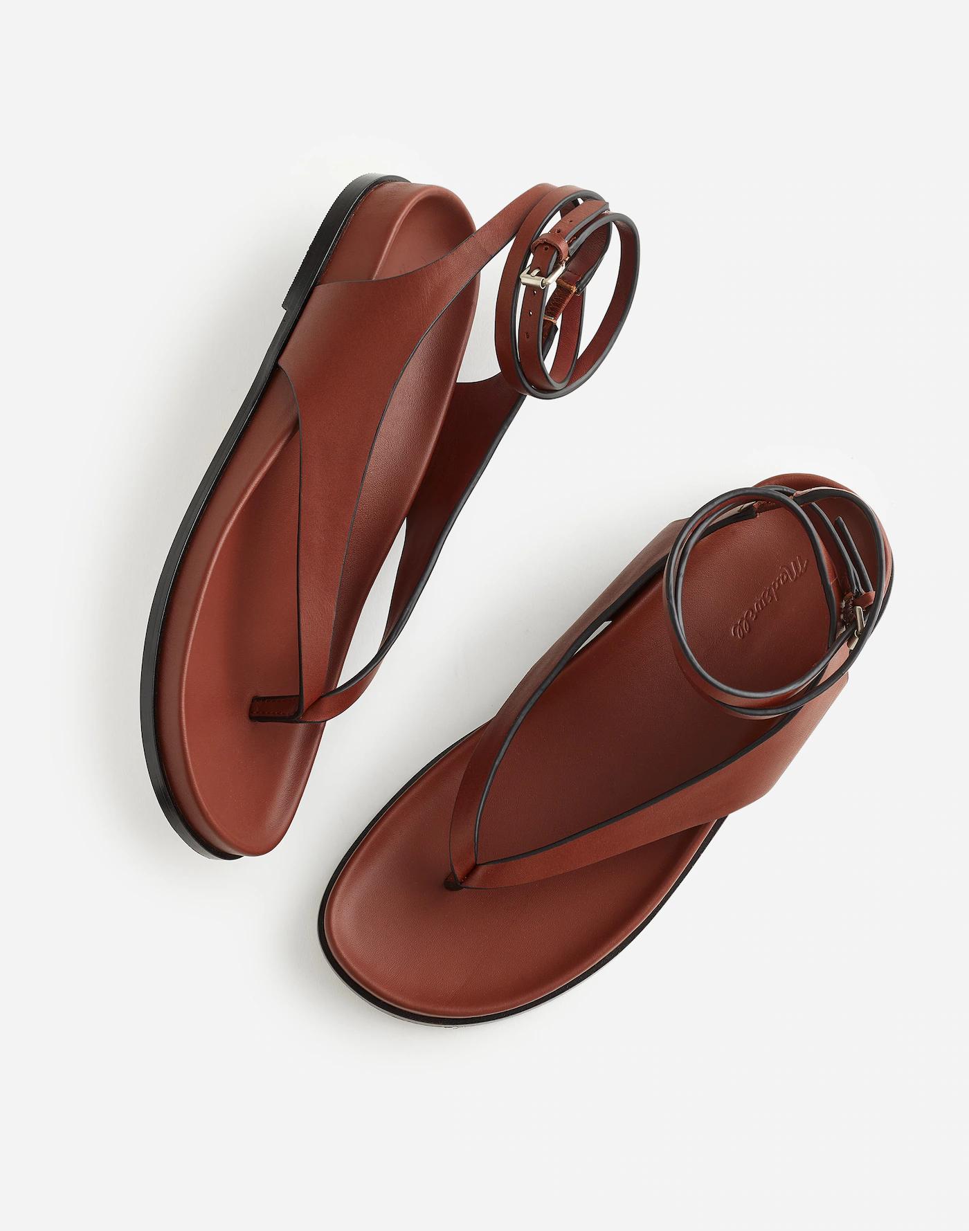 The Eleni Ankle-Wrap Thong Sandal Product Image