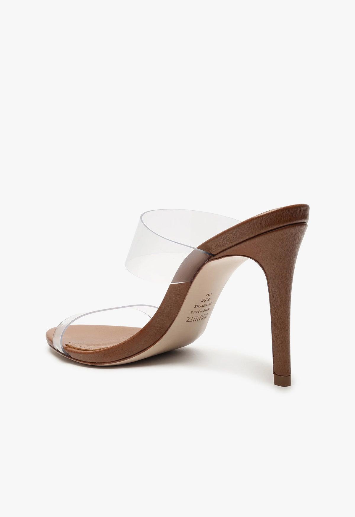 Womens Ariella 100MM Transparent Vinyl Mules Product Image