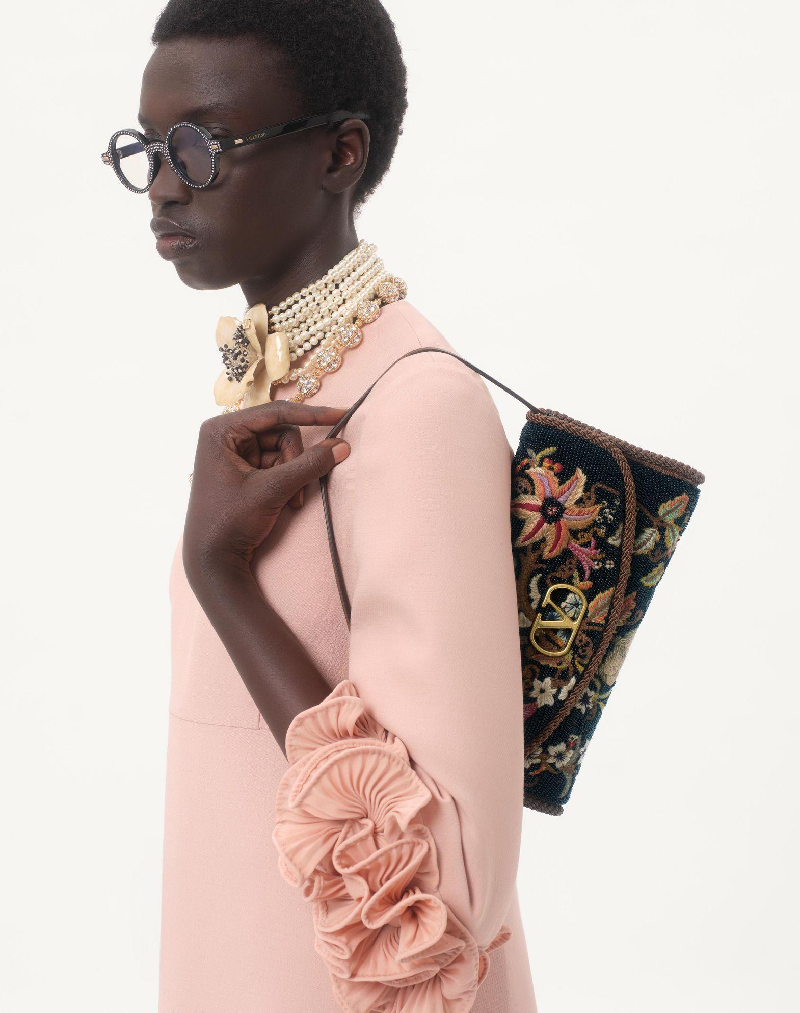 Valentino Garavani Vain Soft Embroidered Small Shoulder Bag Product Image