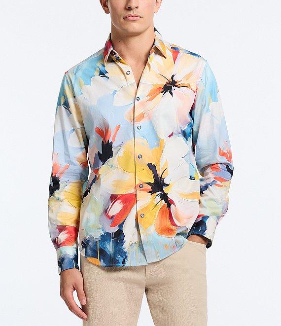 Robert Graham Flora Grande Stretch Long Sleeve Woven Shirt Product Image