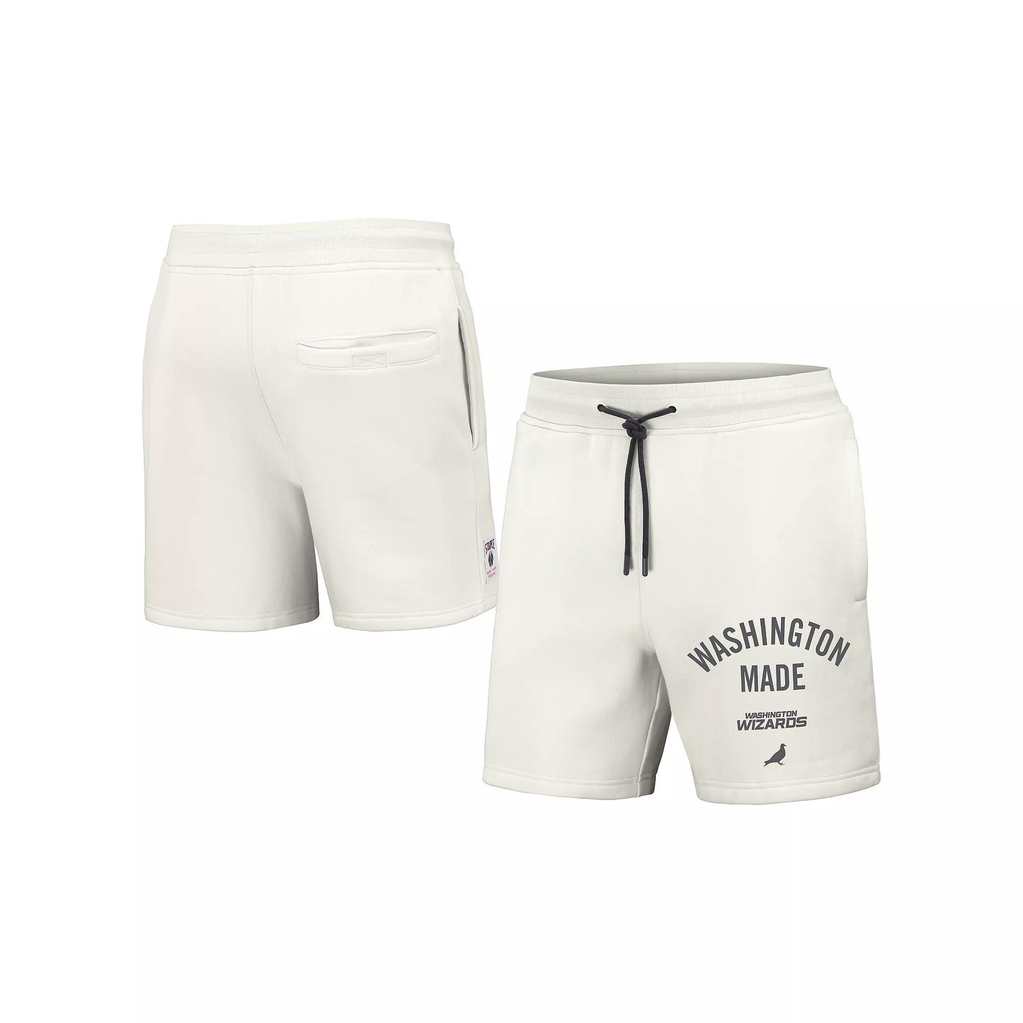 Men's NBA x Staple Cream Washington Wizards Heavyweight Fleece Shorts,  Product Image