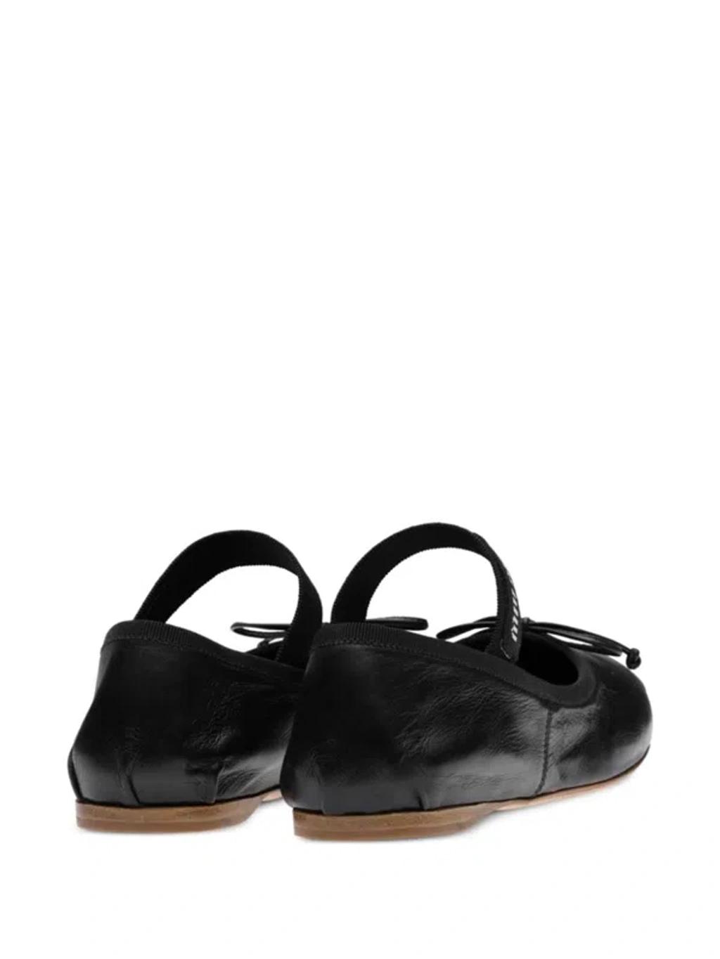 logo-strap ballerina shoes Product Image