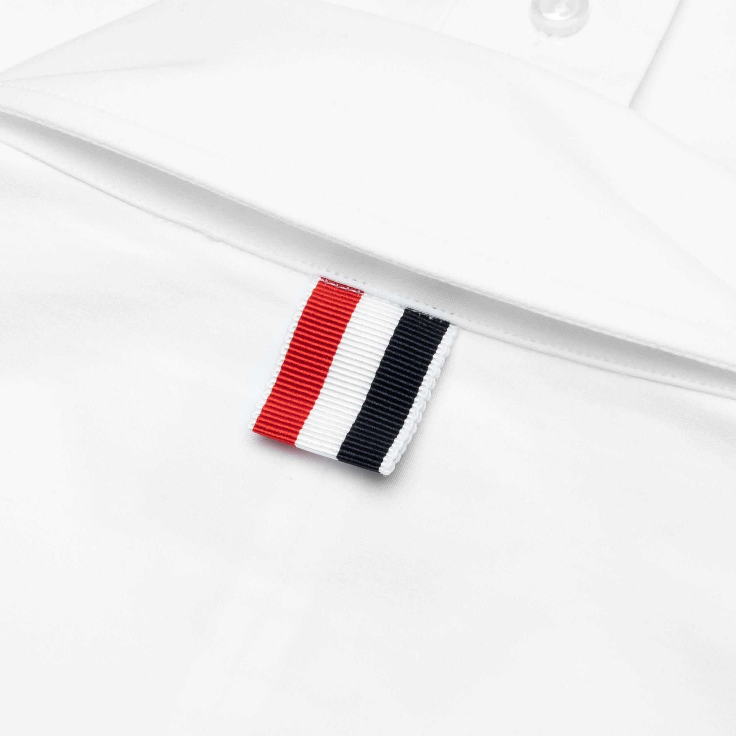 Oversized L/S Shirt w/ All Over Embroidery - White Male Product Image