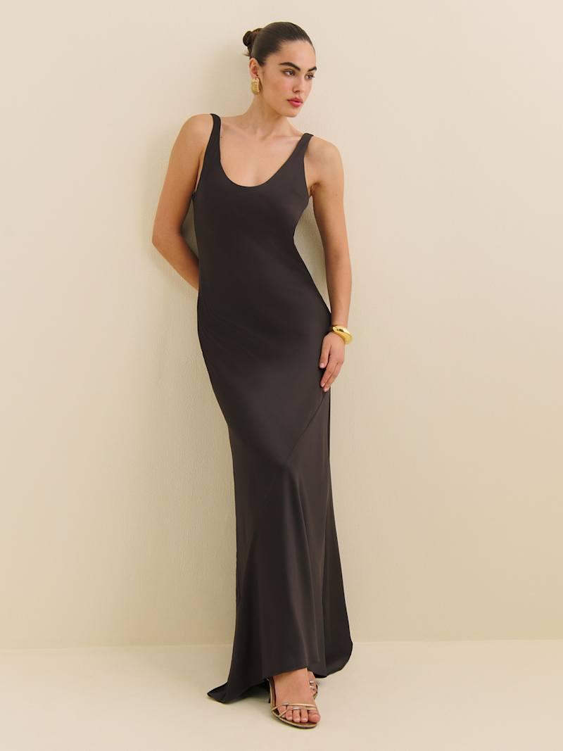 Sapphira Satin Dress Product Image