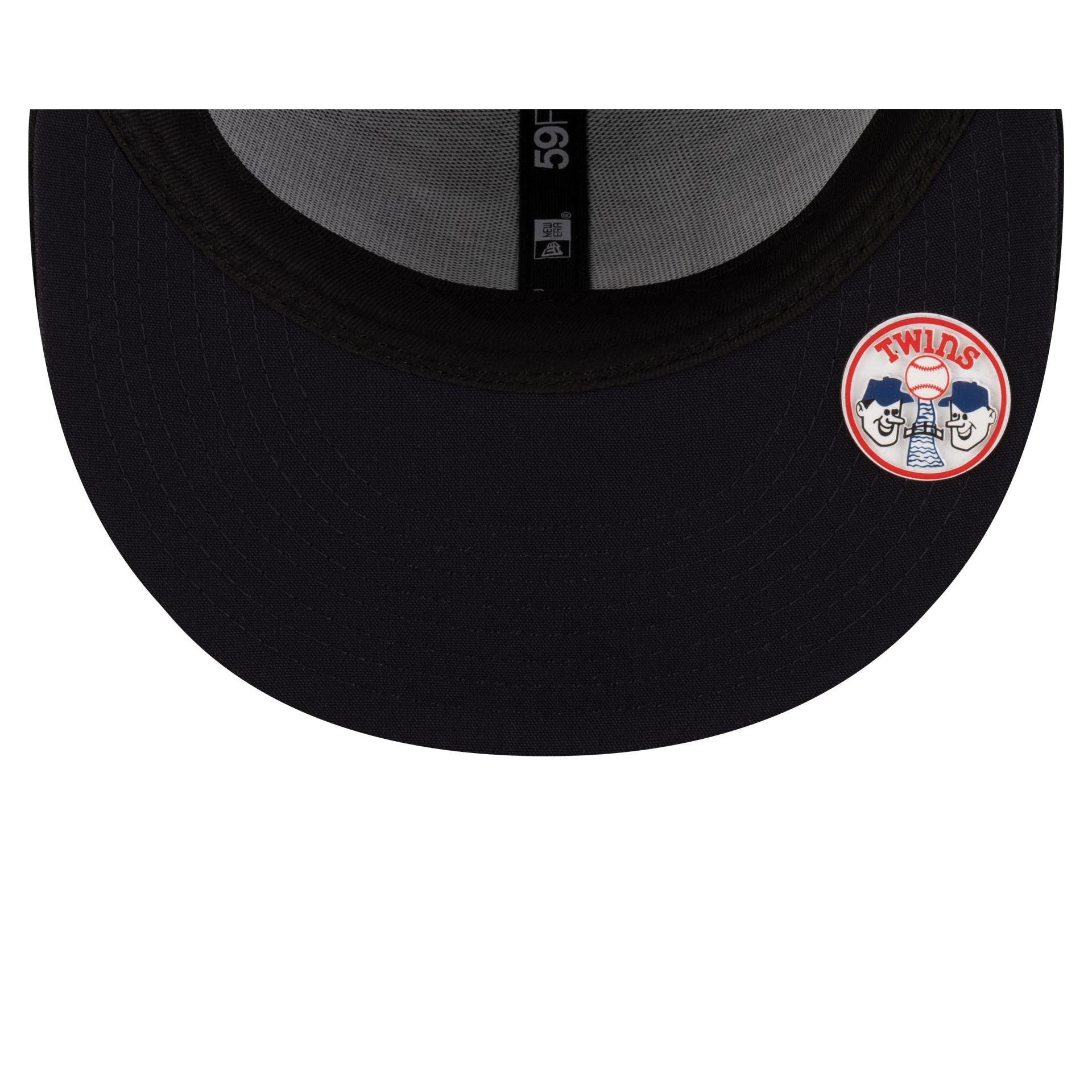 Minnesota Twins 2025 Clubhouse Alt Black 59FIFTY Fitted Hat Male Product Image