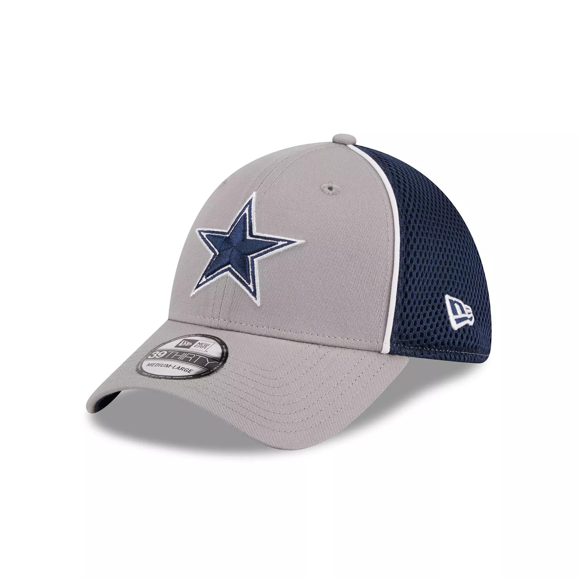 Men's New Era Gray Dallas Cowboys  Pipe 39THIRTY Flex Hat, Size: Large/XL, Grey Product Image