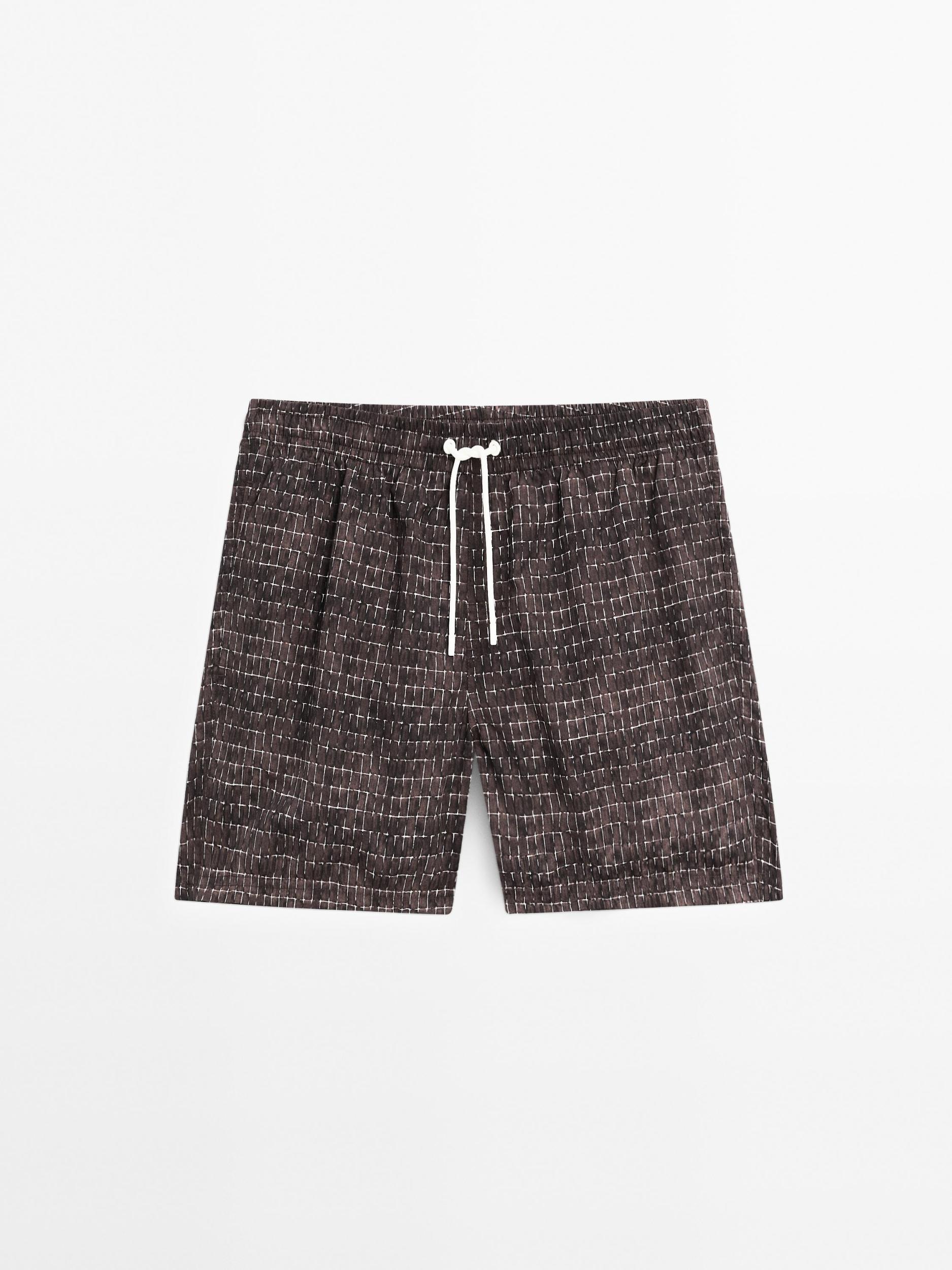 Printed swimming trunks Product Image