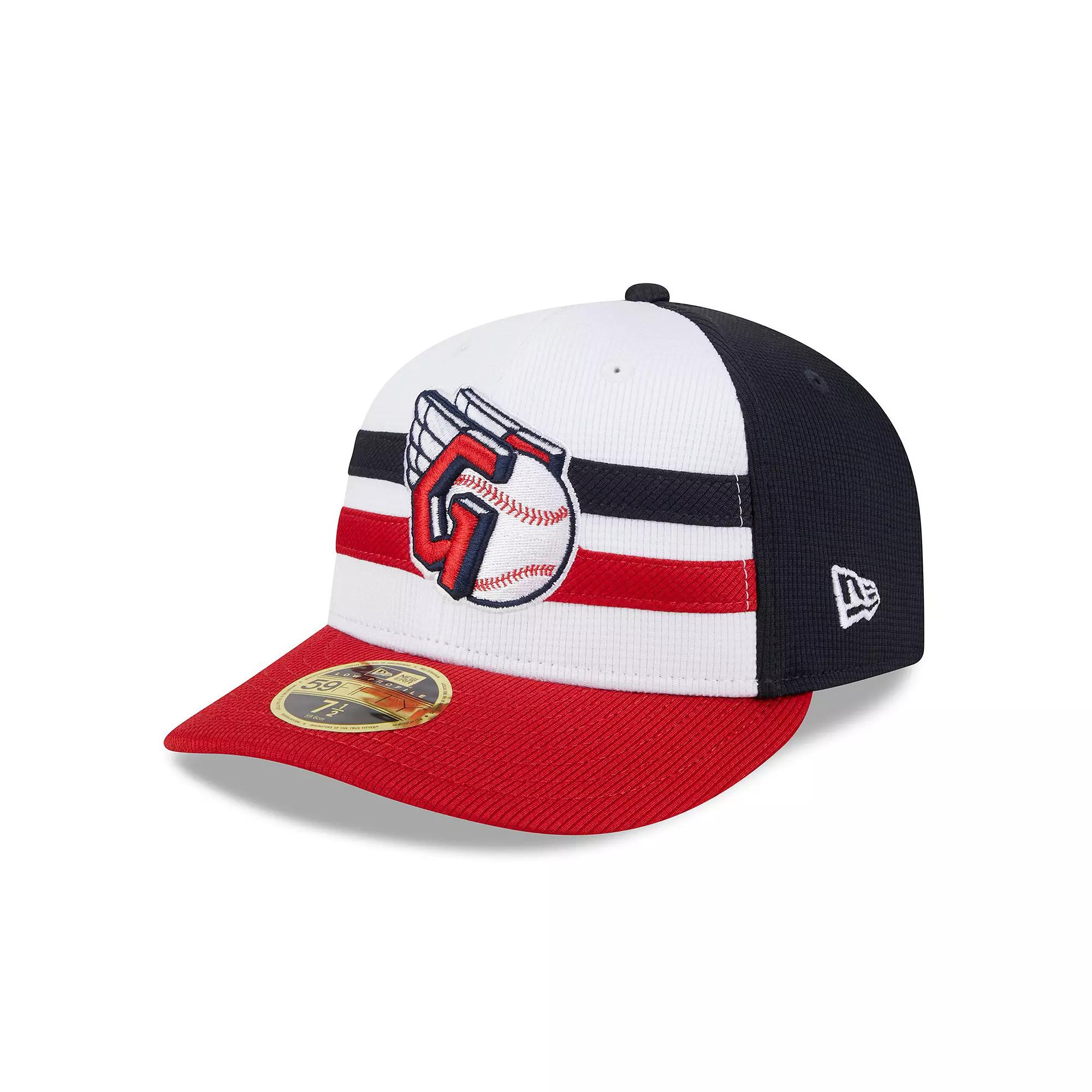Men's New Era White Cleveland Guardians 2024 Batting Practice Low Profile 59FIFTY Fitted Hat,  Product Image