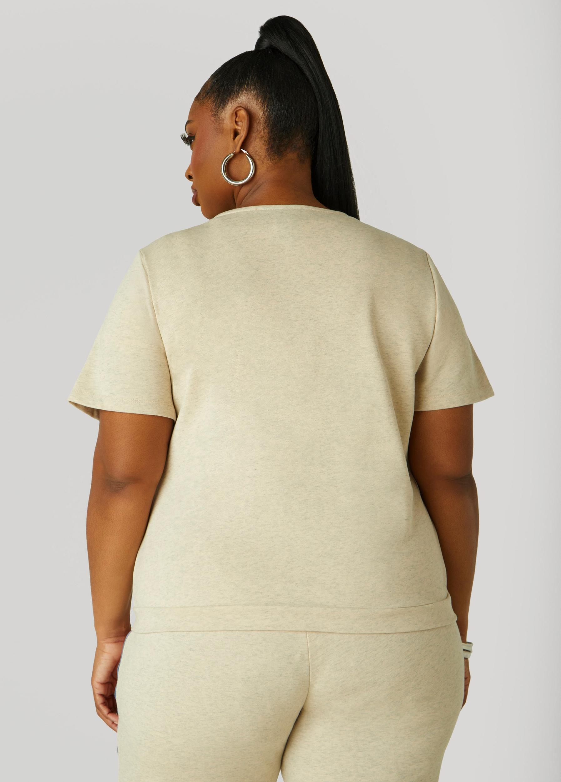 Plus Size Striped French Terry Joggers Ashley Stewart Product Image