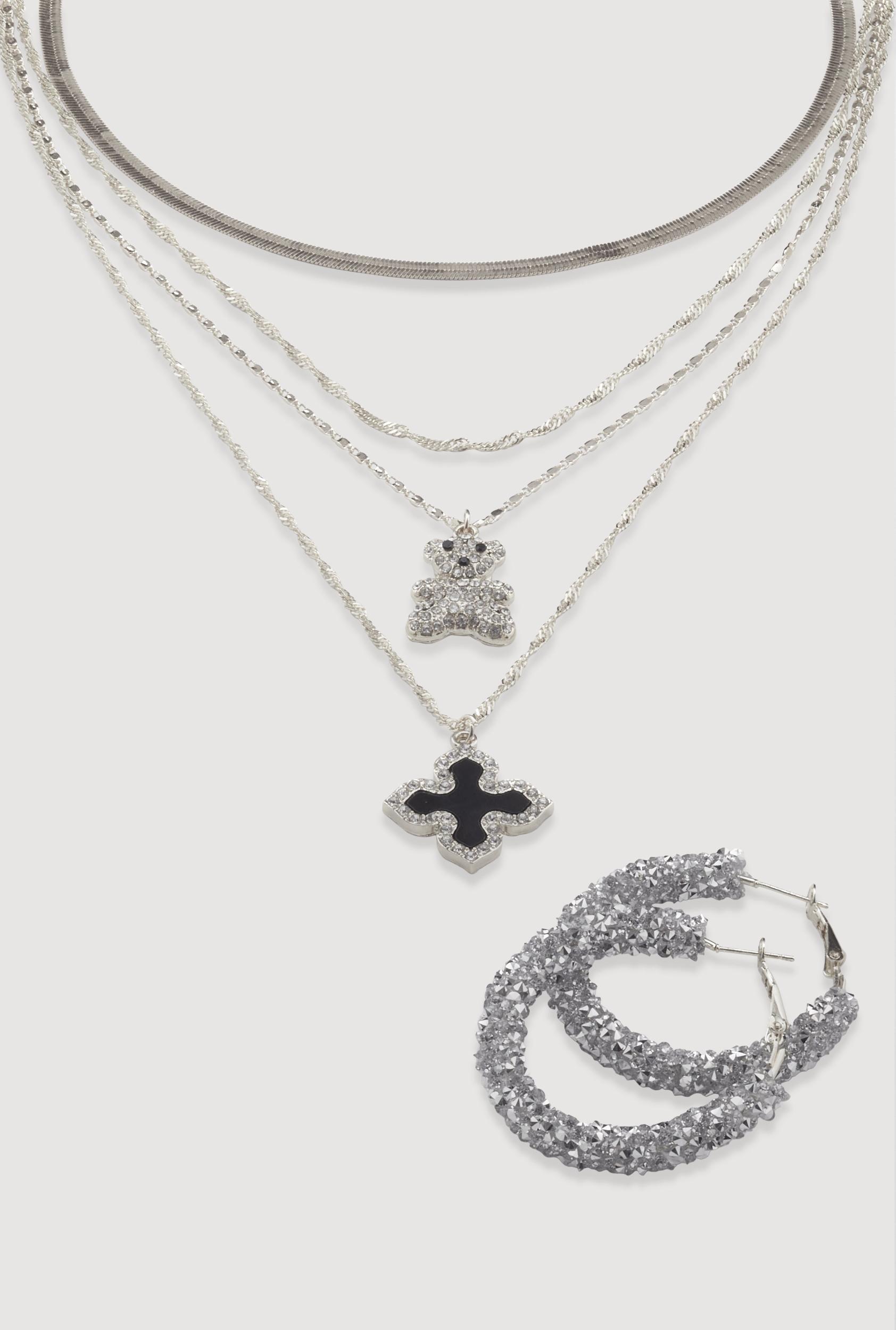 Butterfly Pendant Chain Link Necklace Unisex Product Image