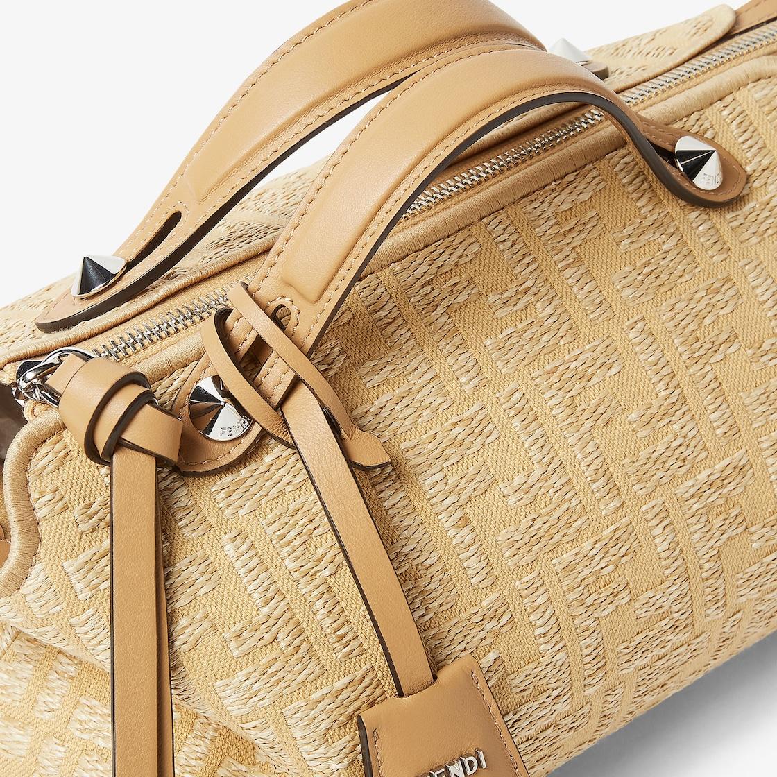 By The Way Soft MiniJacquard fabric mini-bag with raffia FF Product Image