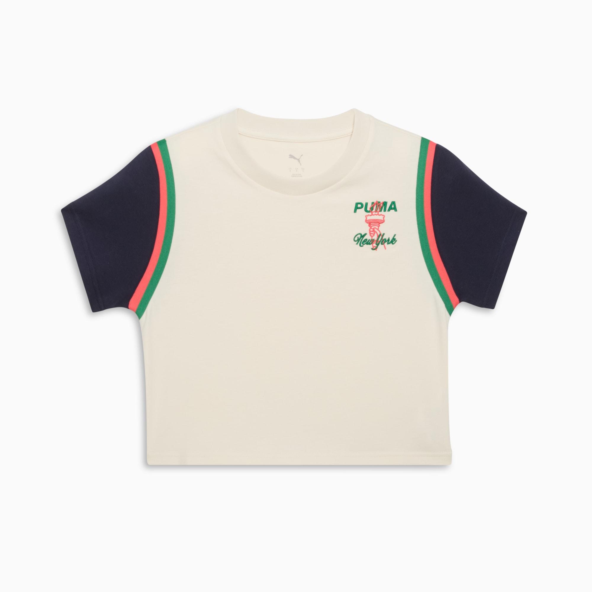 Wardrobe Essentials Bright Lights NYC Flagship Women's Baby Tee Product Image