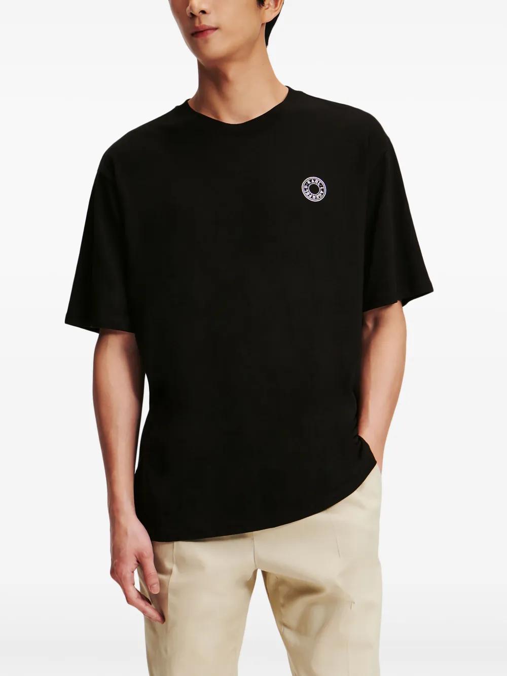 circle-logo cotton T-shirt Product Image