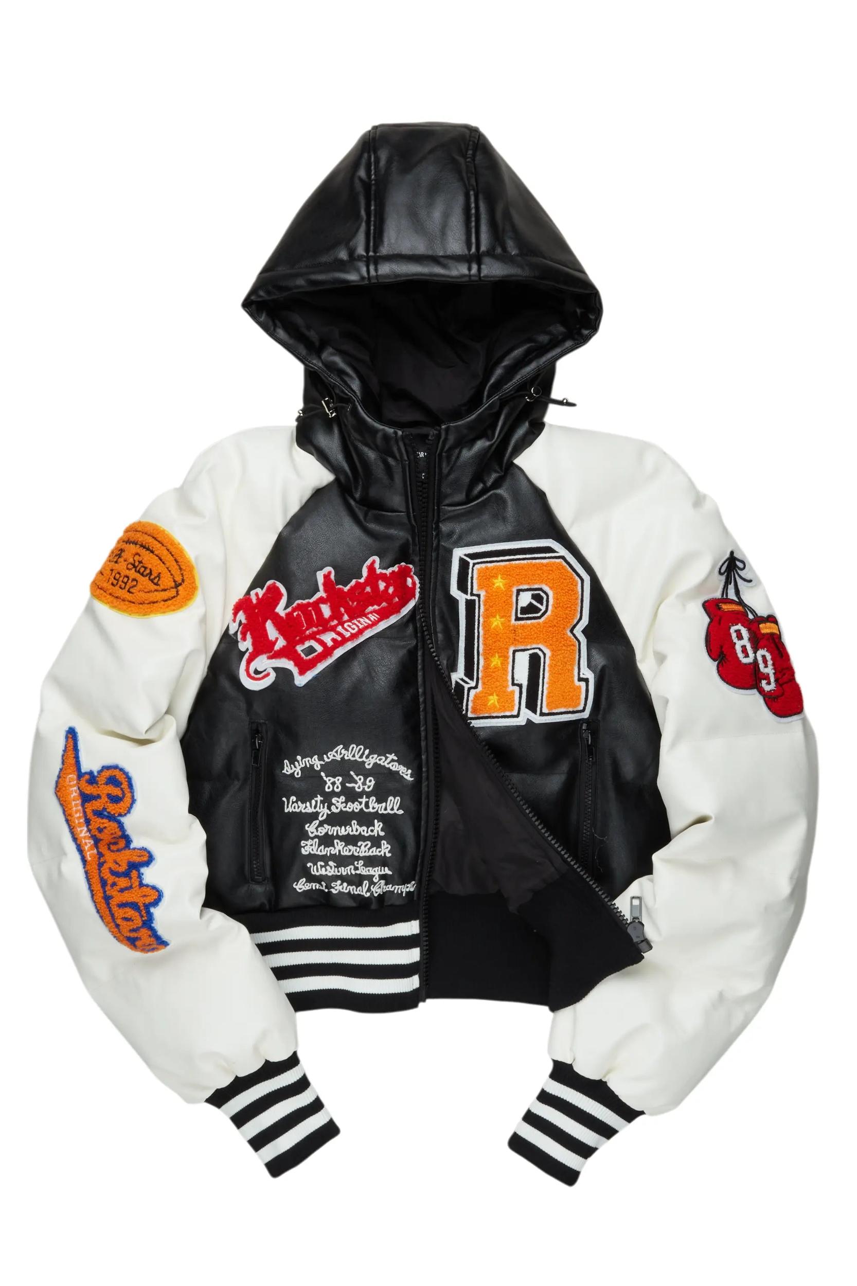 Xamaria Black Crop Puffer Jacket Female Product Image