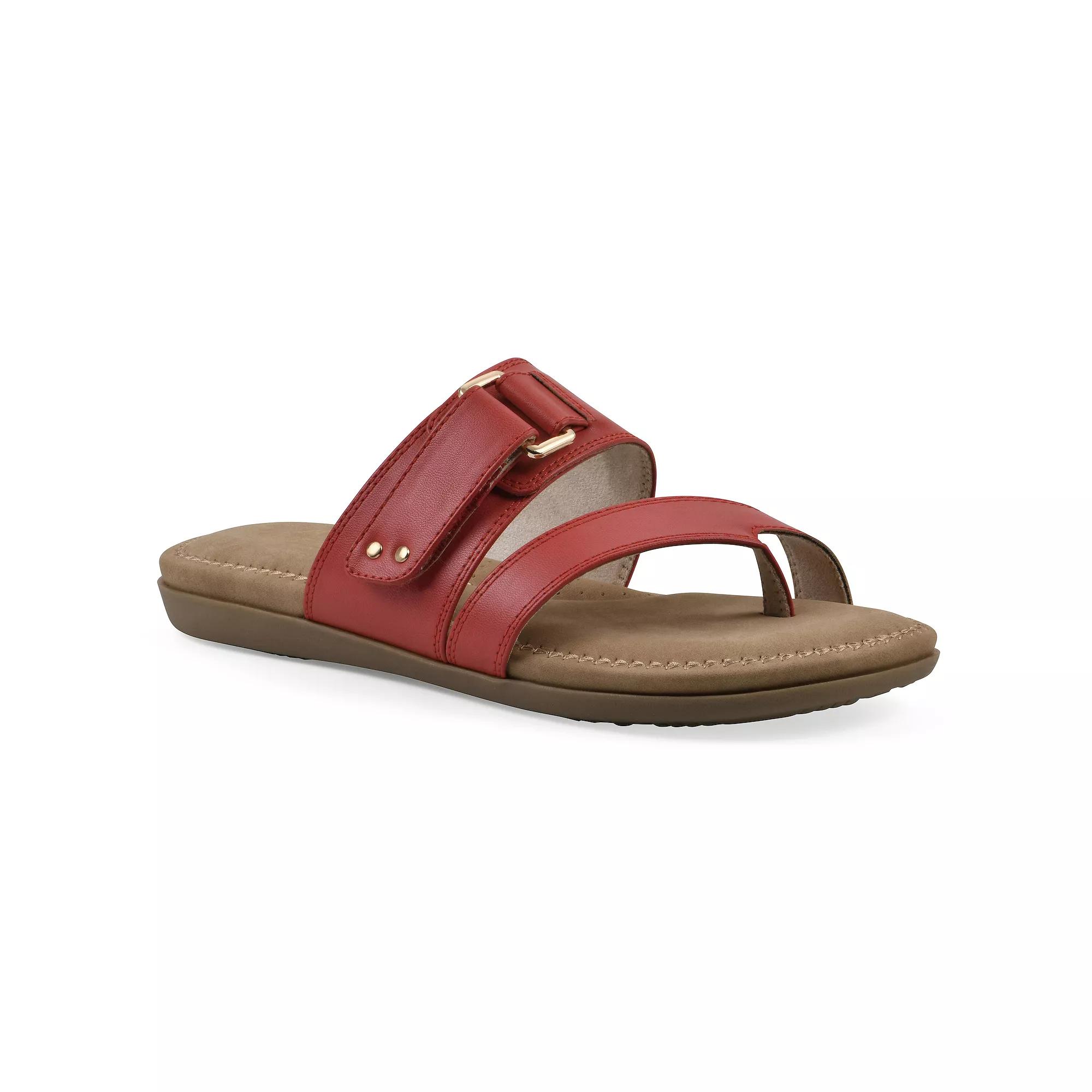 Cliffs by White Mountain Fancify Women's Slip-on Sandals, Size: 10 Medium, Red Burnished Smo Product Image