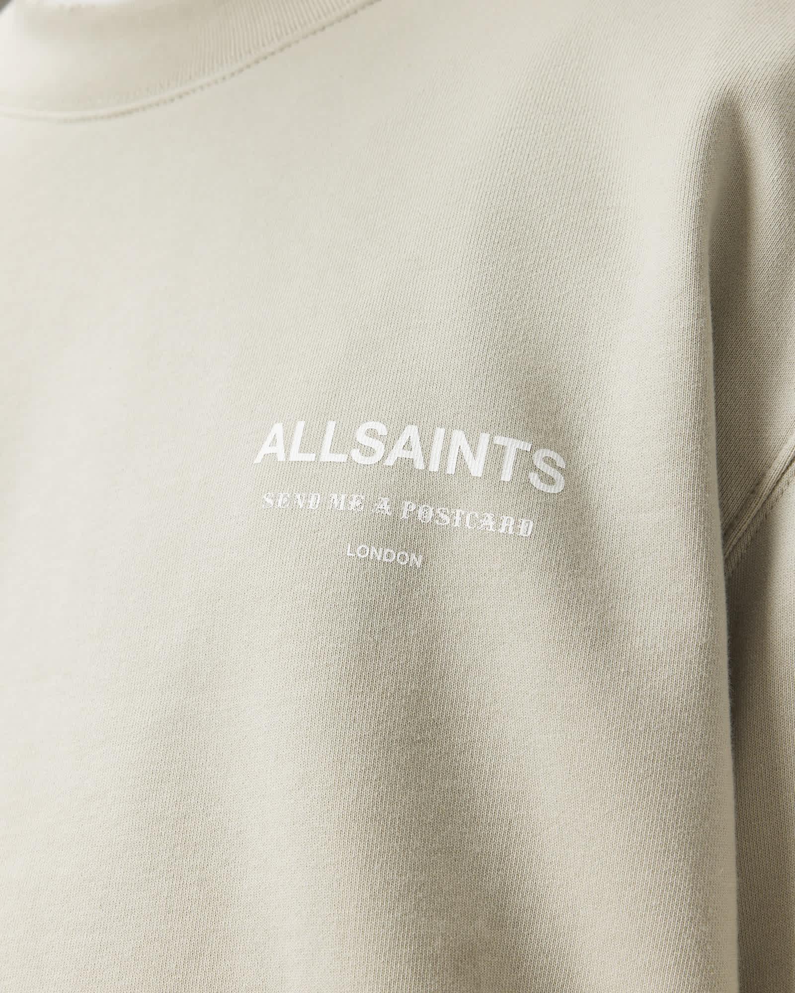 Dreamer Oversized Crew Neck Sweatshirt POWDERED GREEN | ALLSAINTS US Product Image