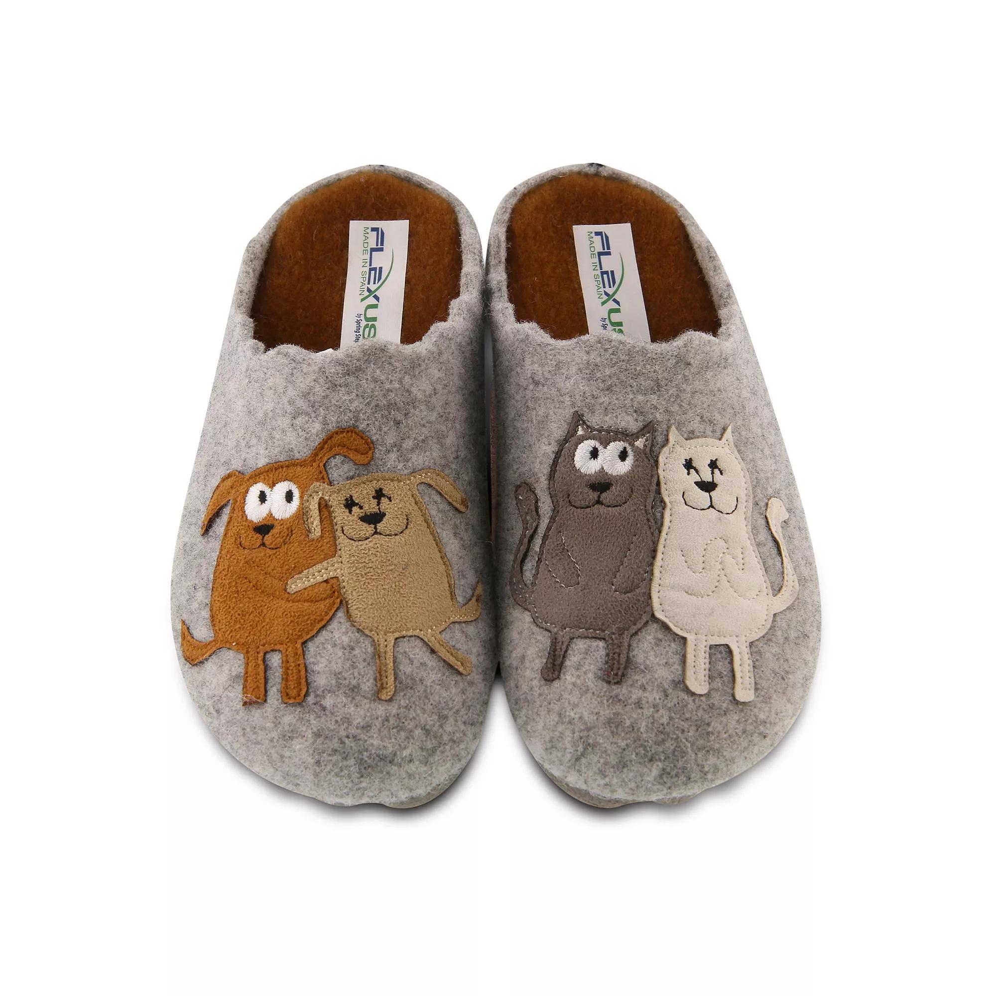 Flexus by Spring Step Petlove Women's Slippers, Size: 38, Gray Team Product Image
