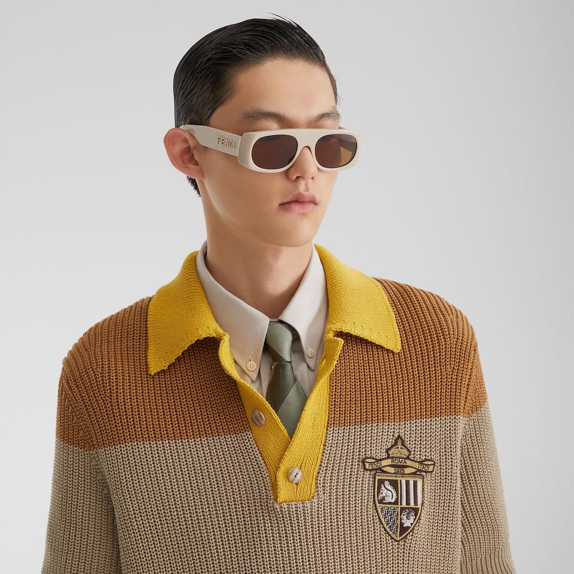 SignatureBeige acetate sunglasses Product Image