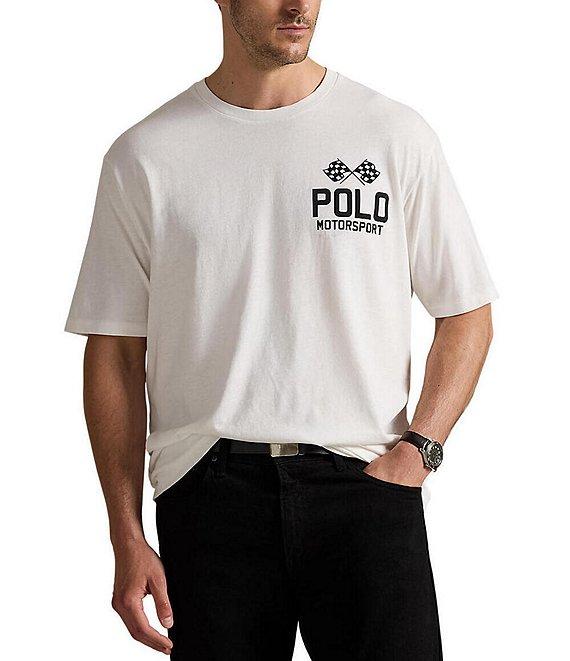 Polo Ralph Lauren Big & Tall Motorsport Graphic Slub Jersey Short Sleeve T-Shirt Product Image