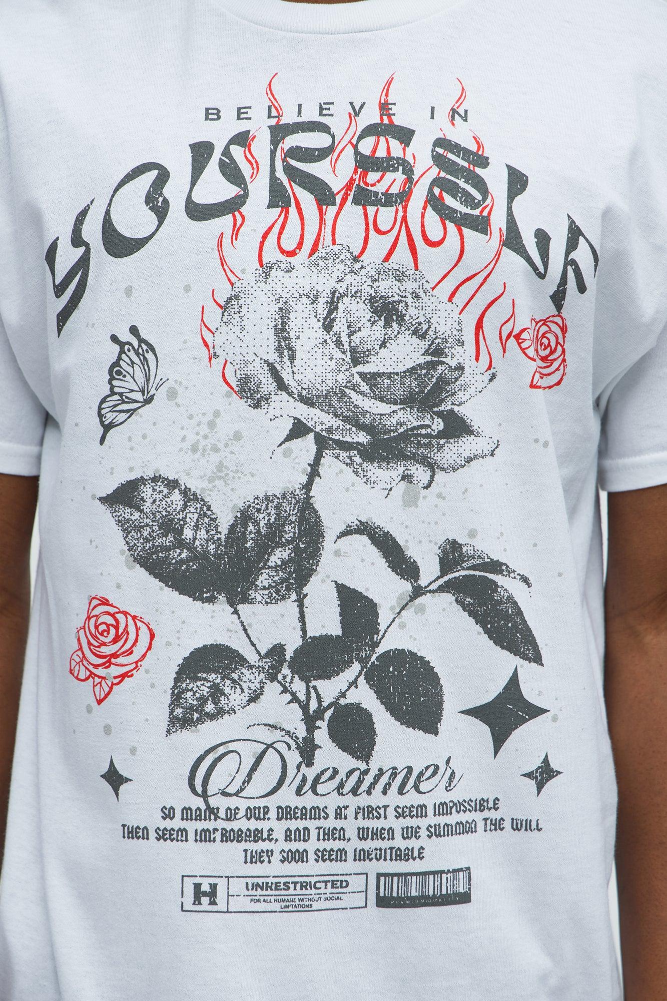 Believe In Yourself Era Short Sleeve Tee - White Product Image