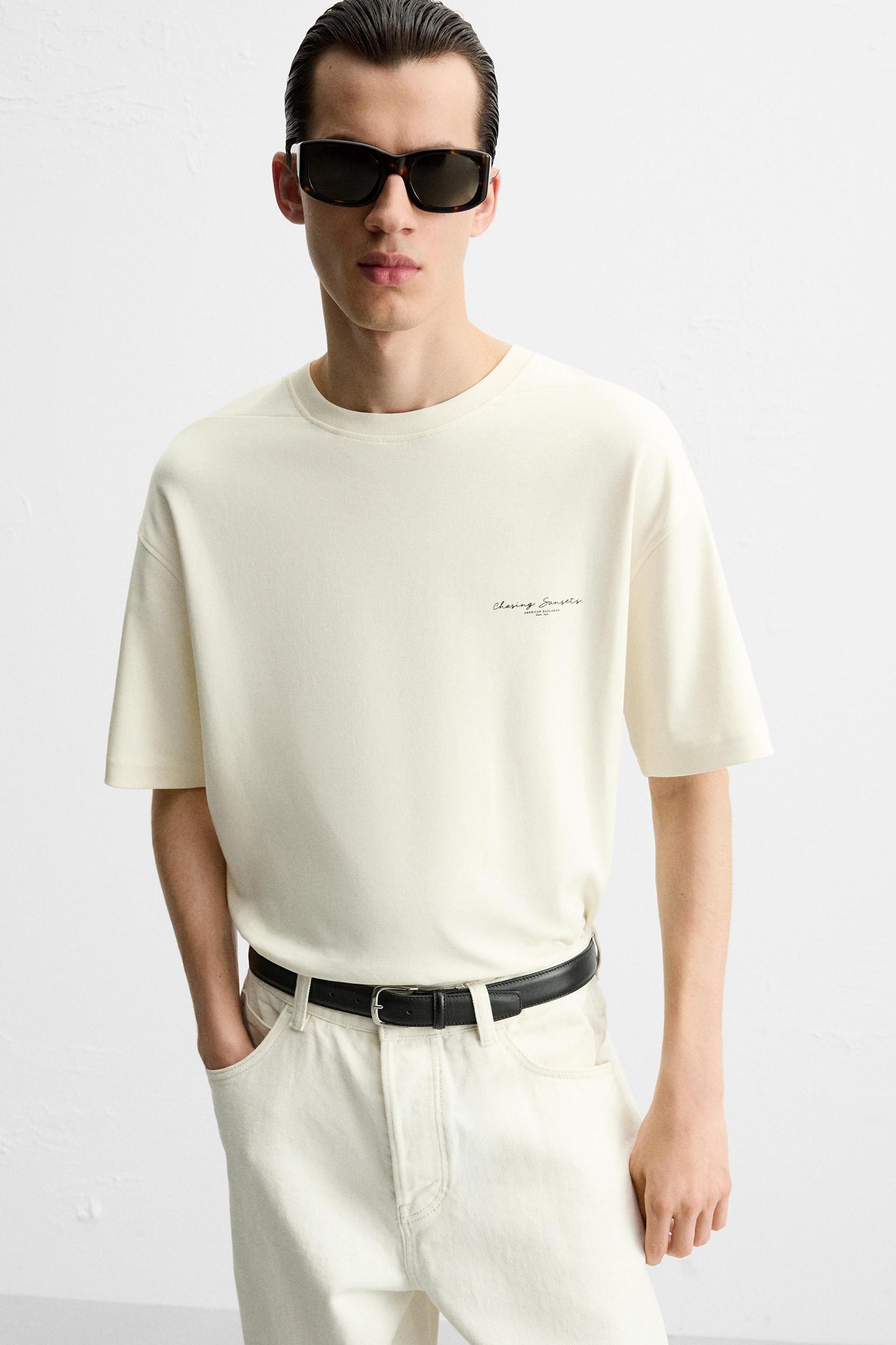 TEXT PRINT T-SHIRT Product Image