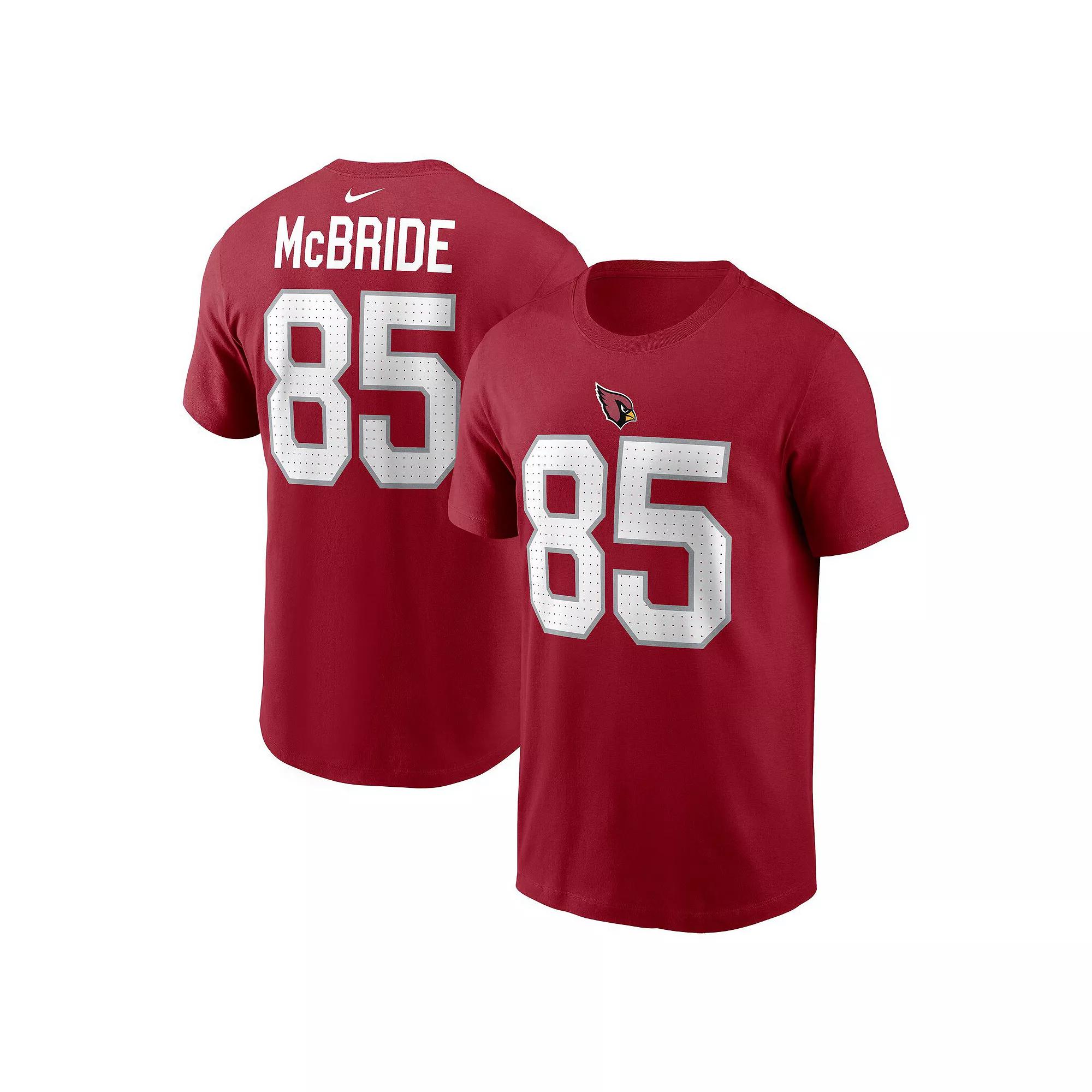 Men's Nike Trey McBride Cardinal Arizona Cardinals Name & Number T-Shirt, Size: 2XL, Red Product Image