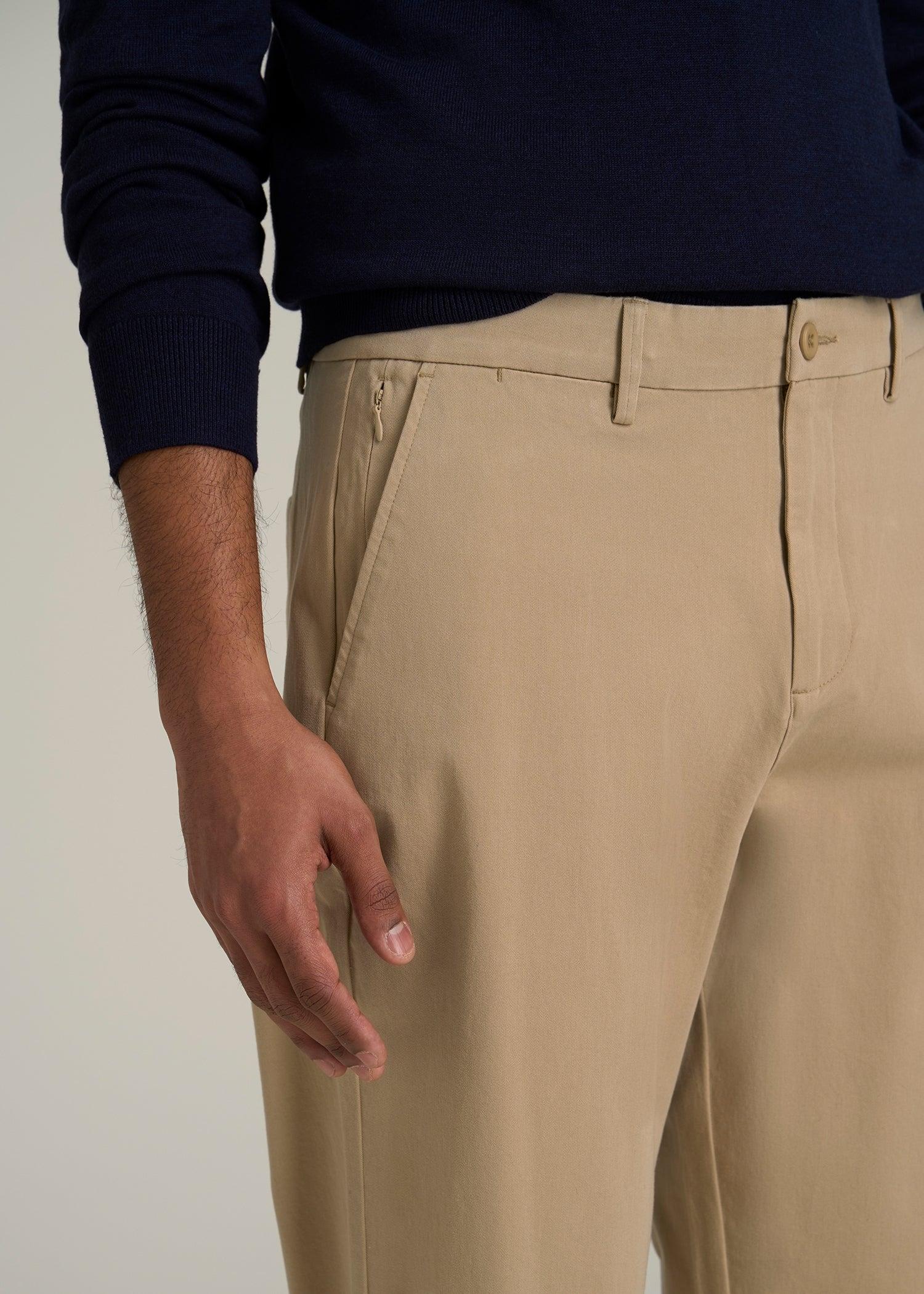4 Way Stretch Commuter RELAXED Chino Pants for Tall Men in Hazelwood Male Product Image