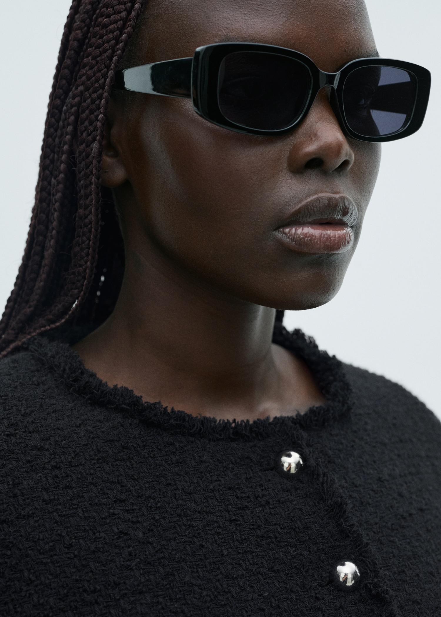 Tweed jacket with jewel buttons - Women | MANGO USA Product Image