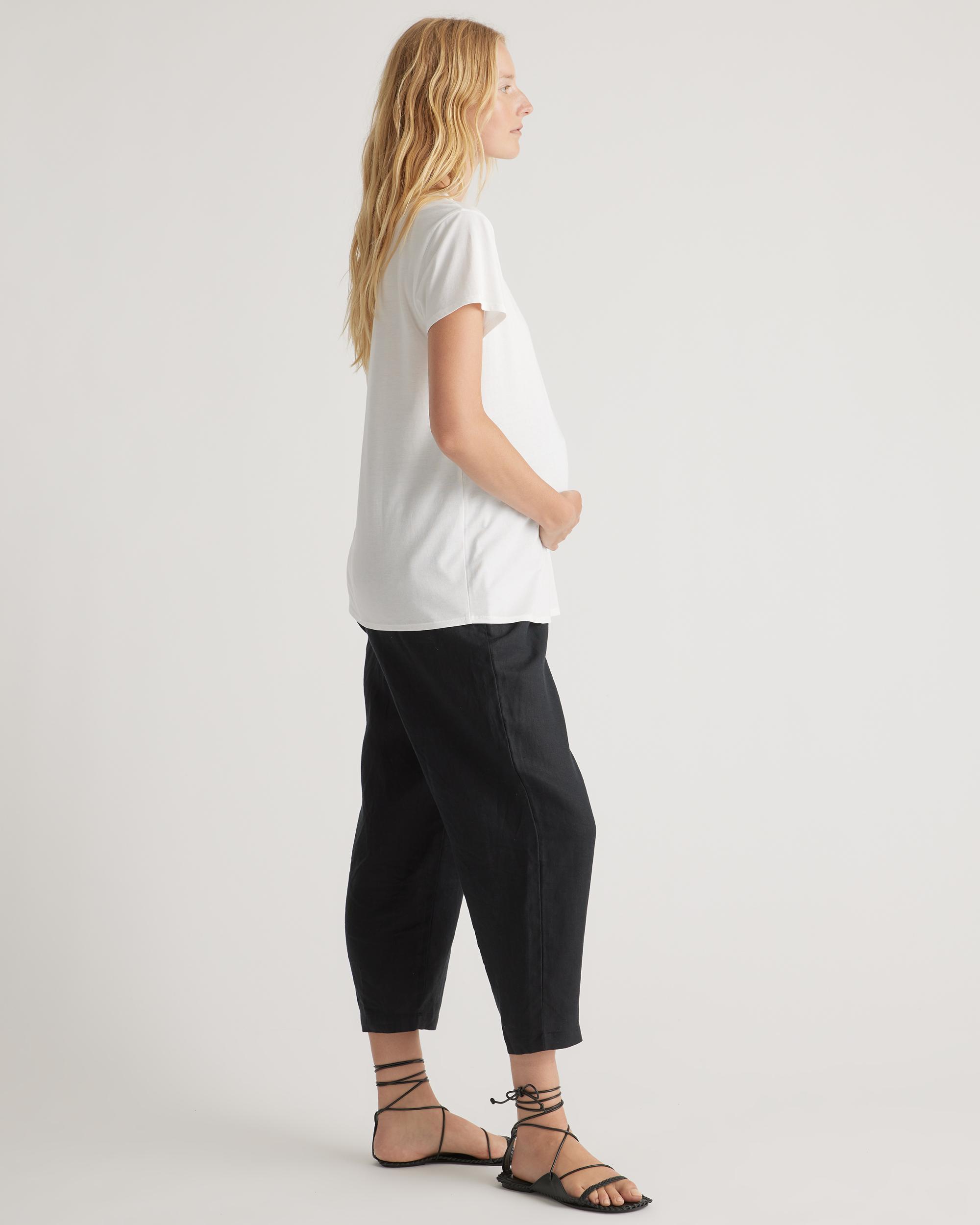 Quince | Women's Cotton Modal Maternity Crew Neck T-Shirt Size XL, Cotton/Modal Product Image