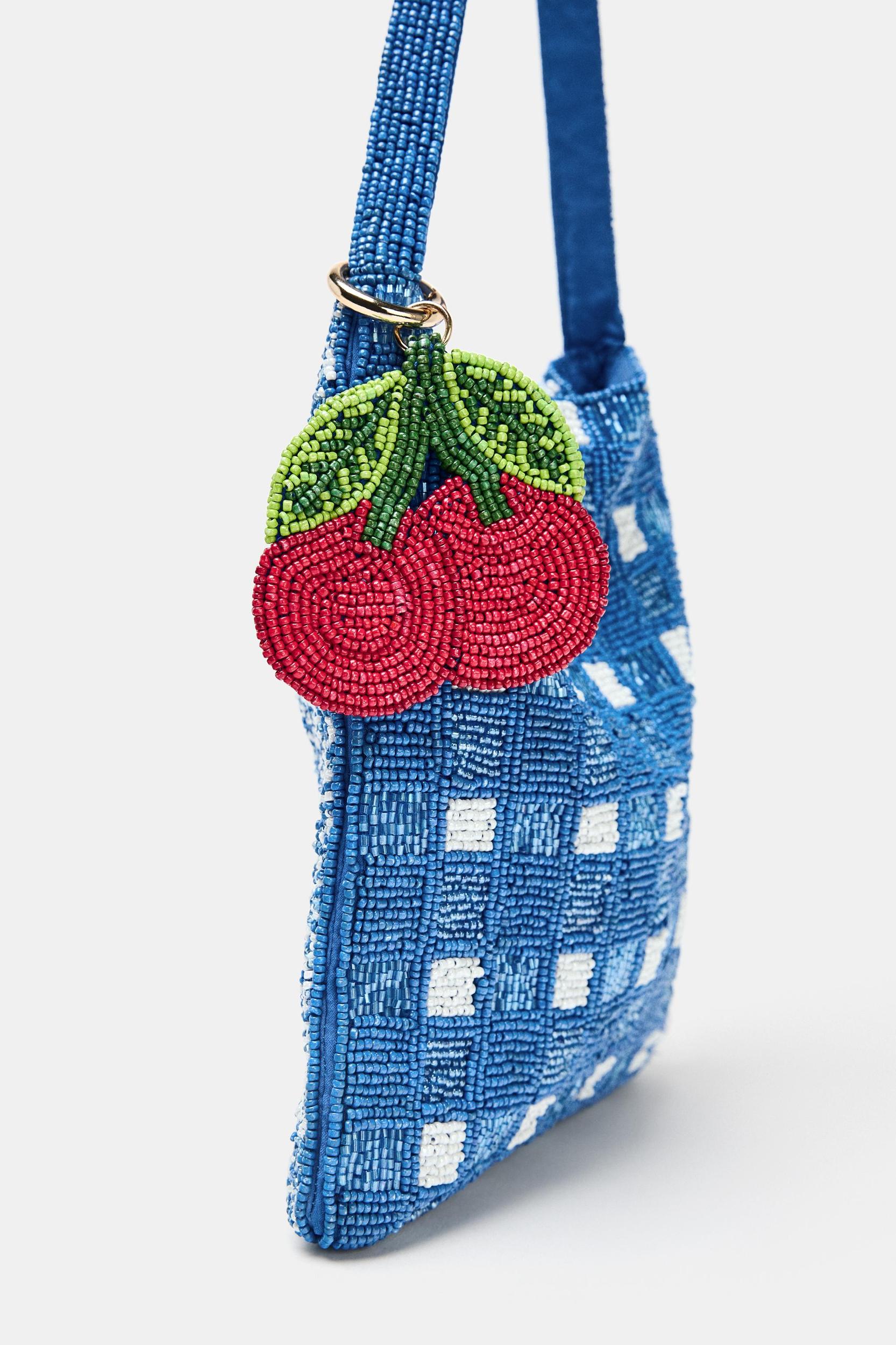 FANTASY BEADED MINI BUCKET BAG Product Image