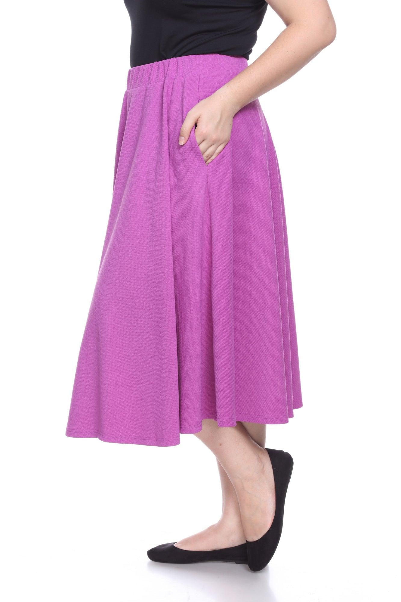 Tasmin Flare Midi Skirts - Plus Product Image