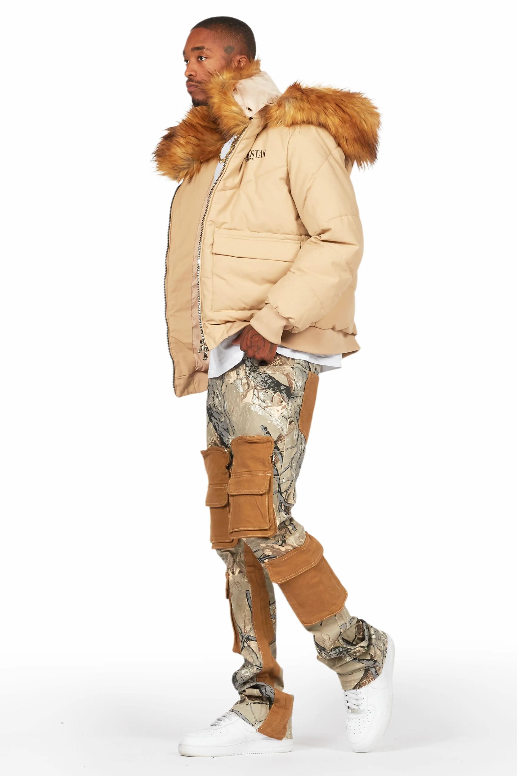 Boys Petter Beige Baggy Fit Jean Boys Product Image