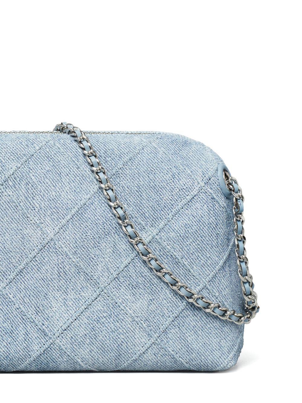 Fleming quilted denim crossbody bag Product Image