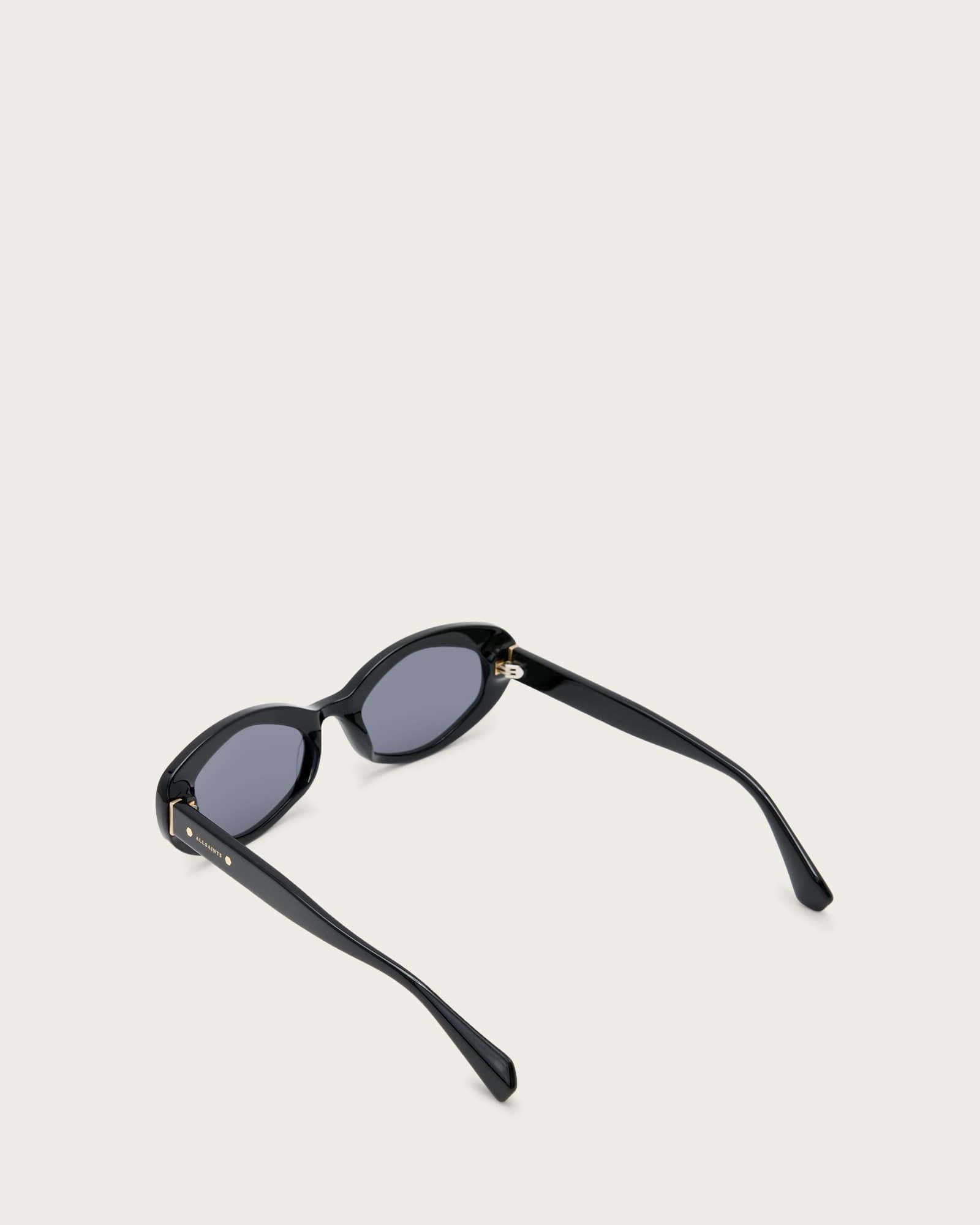 Suki Square Framed Sunglasses CRYSTAL GREY | ALLSAINTS US Product Image
