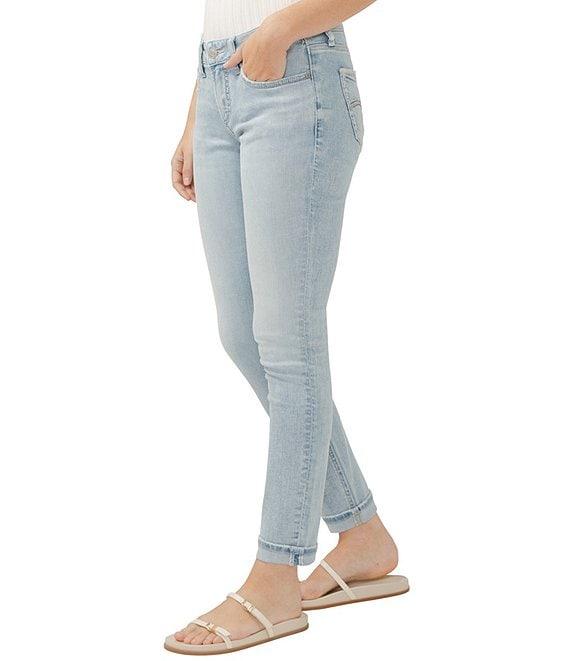 Silver Jeans Co. Mid Rise Slim Leg Girlfriend Skinny Jeans Product Image