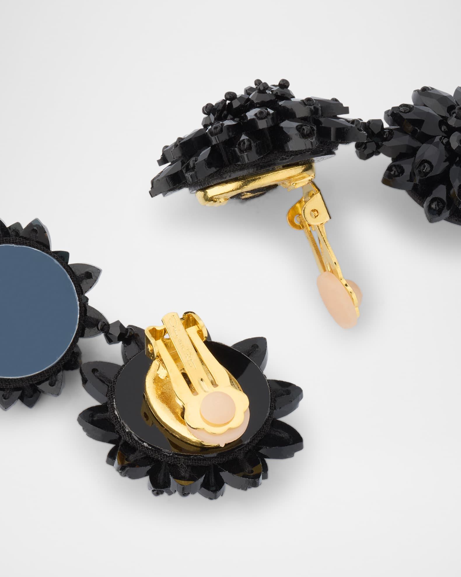 Triple Drop Flower Earrings Product Image