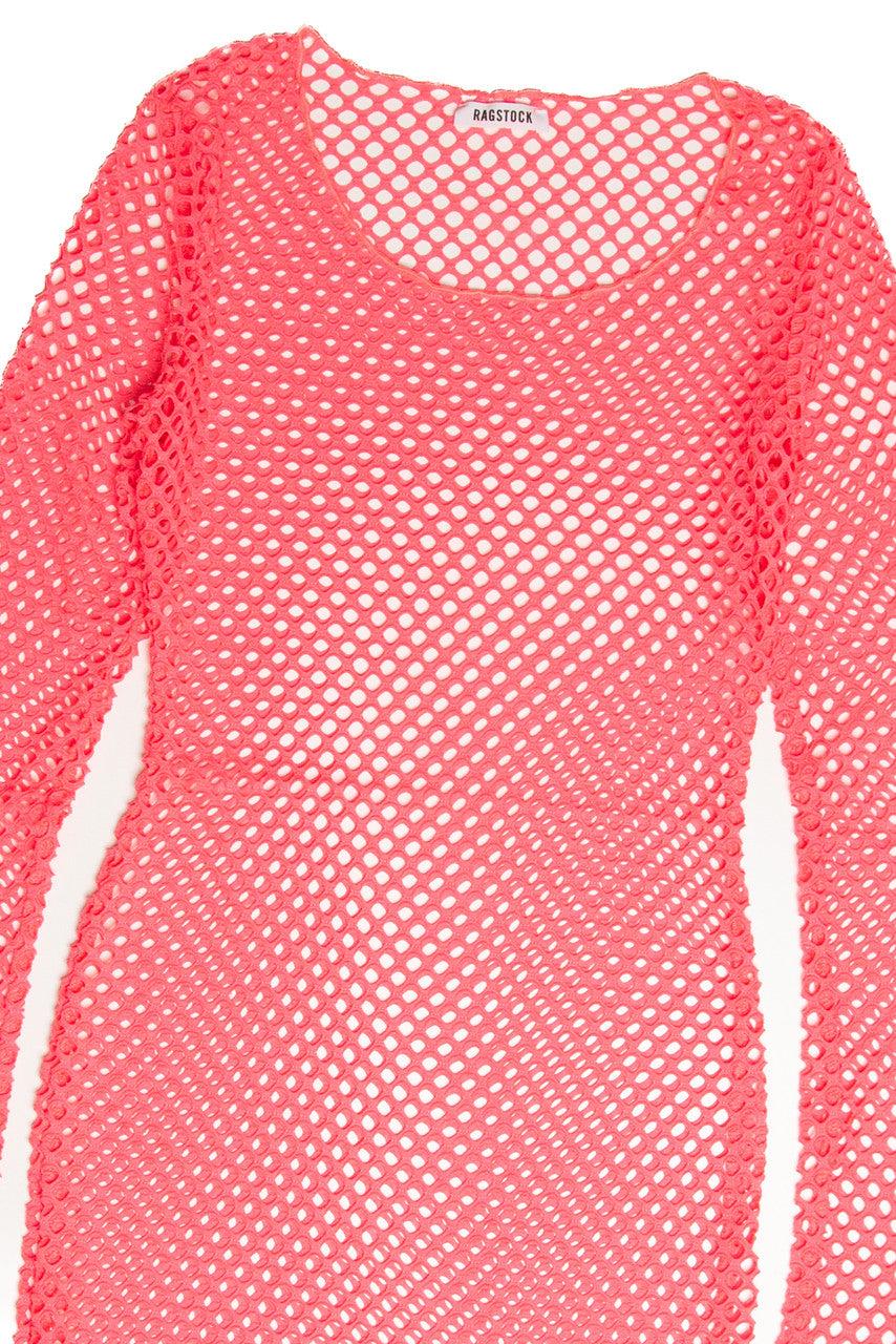 Neon Fishnet Dress Product Image