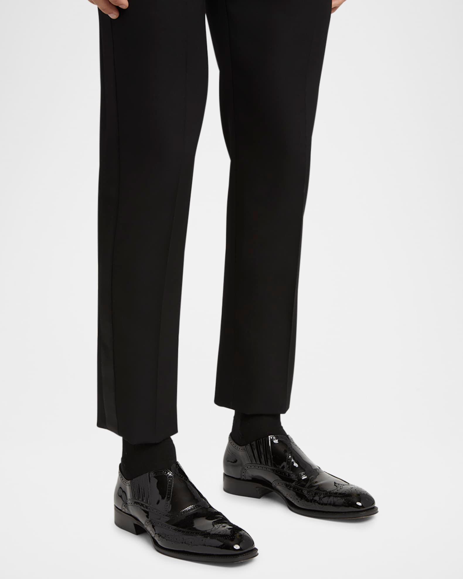 Men's Patent Wingtip Brogue Loafers Product Image