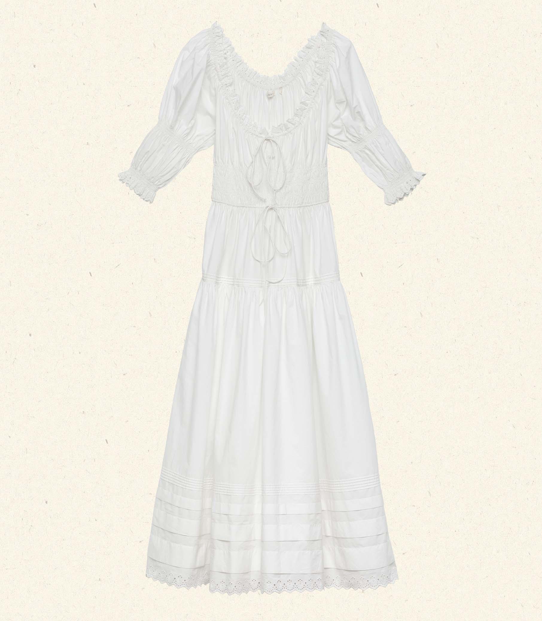 BARDOT DRESS -- POWDER Product Image