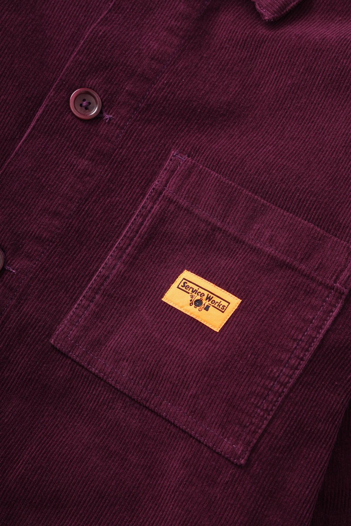 Service Works - Corduroy Chore Shirt - Plum Product Image