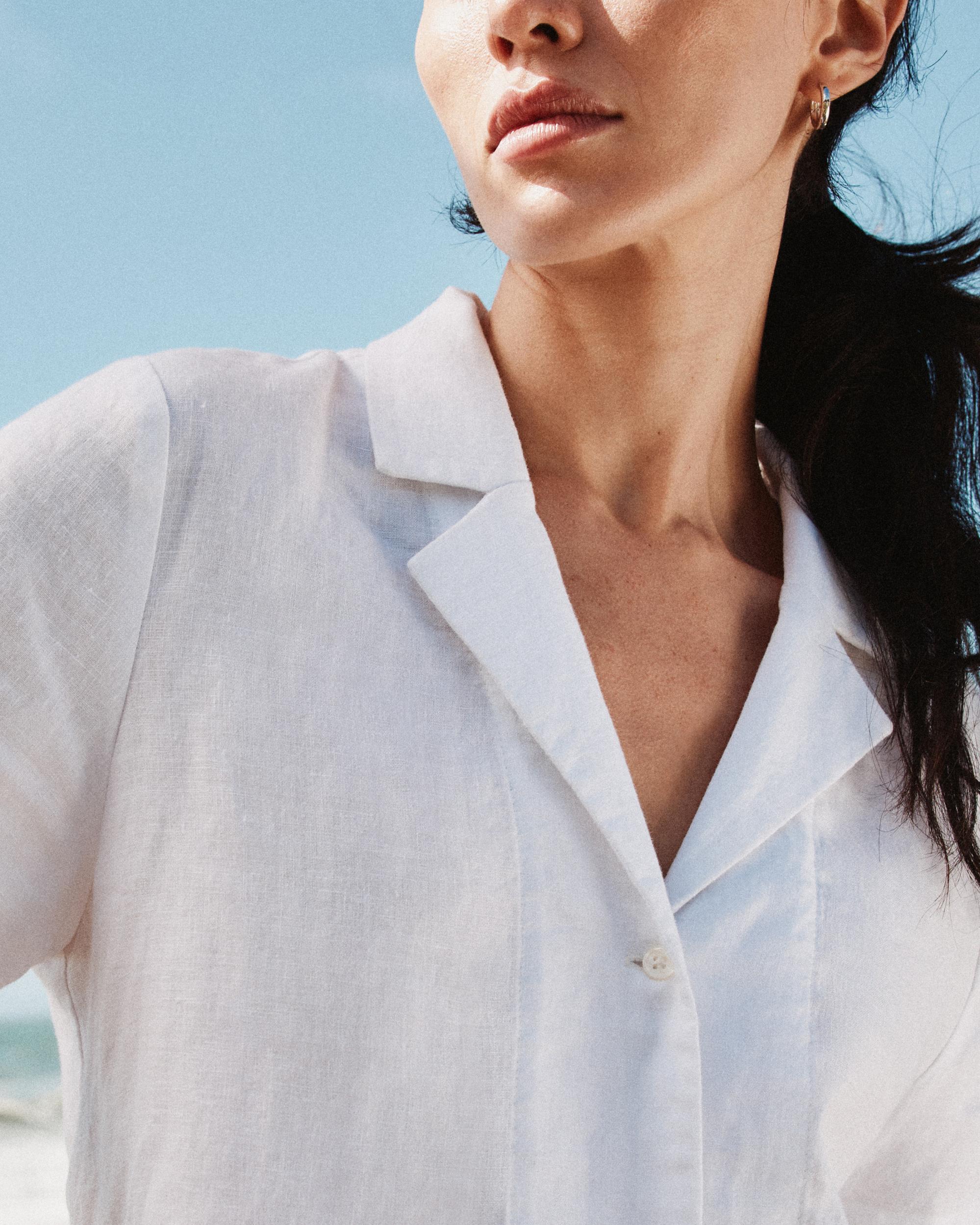 Quince | Women's Short Sleeve Shirt Size XS, Linen Product Image