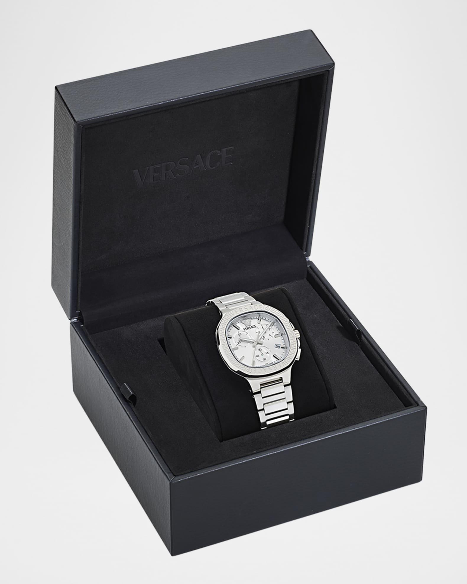 V-Chrono Square 40mm Stainless Steel Bracelet Watch Product Image